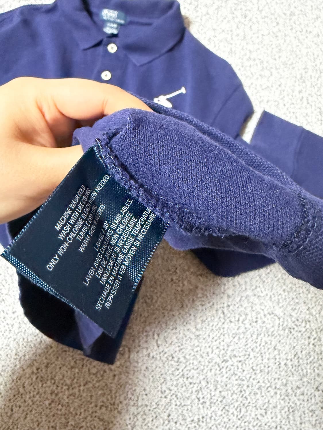 폴로 빅포니 긴팔 카라티 (네이비) 상품이미지4