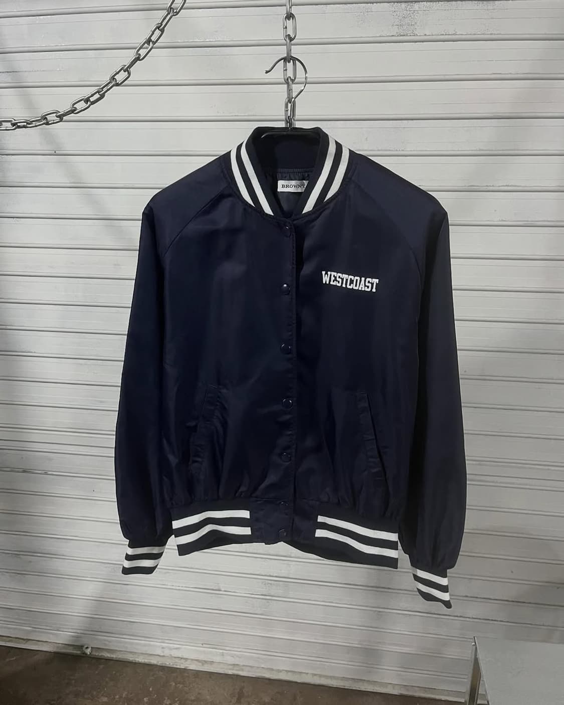 Browny nylon stadium jacket 상품이미지4