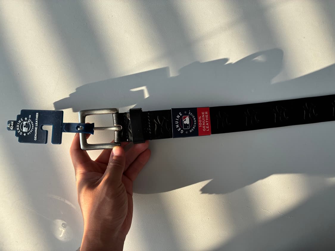 New York Yankees Leather Belt (XL,42-44) 상품이미지2