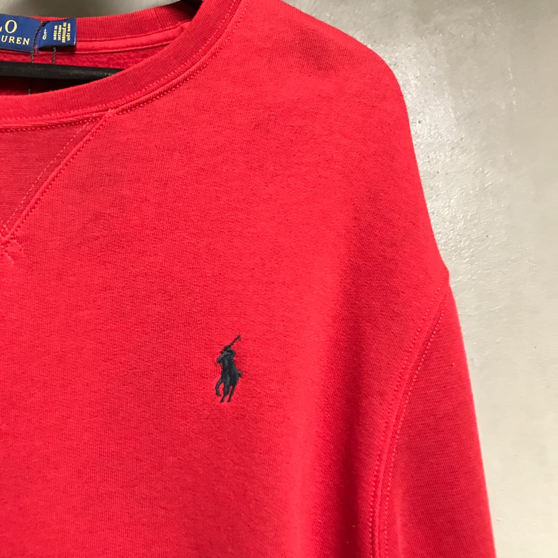 폴로 랄프로렌 맨투맨 레드 L 상품이미지4