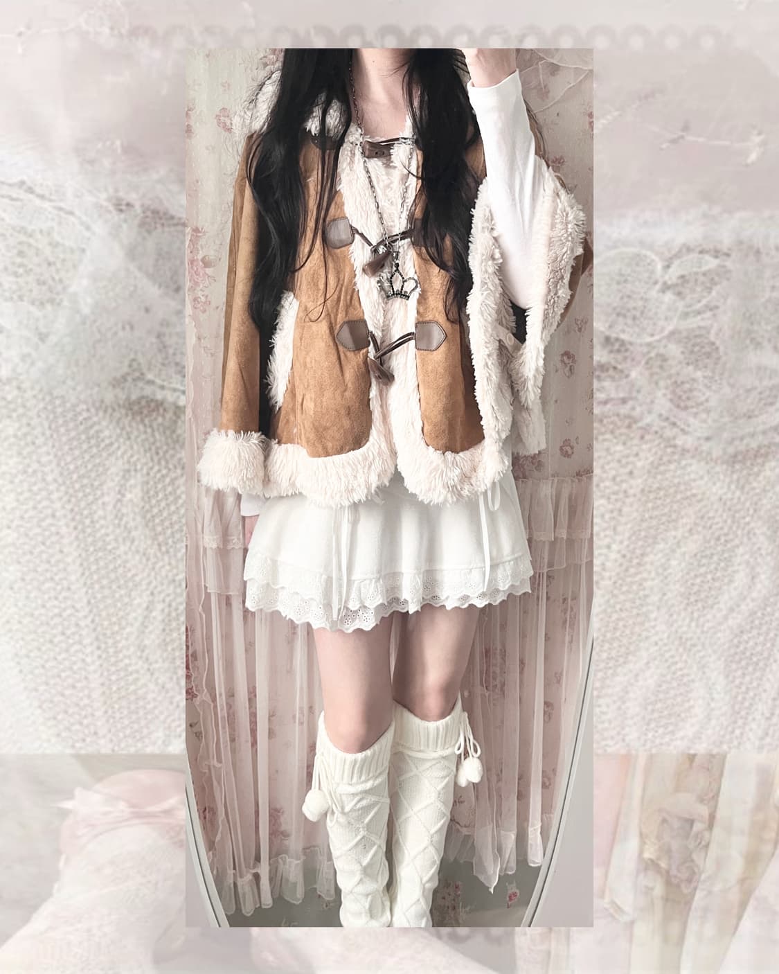 Sky Bomber kamel duffle hood cpae coat 상품이미지3