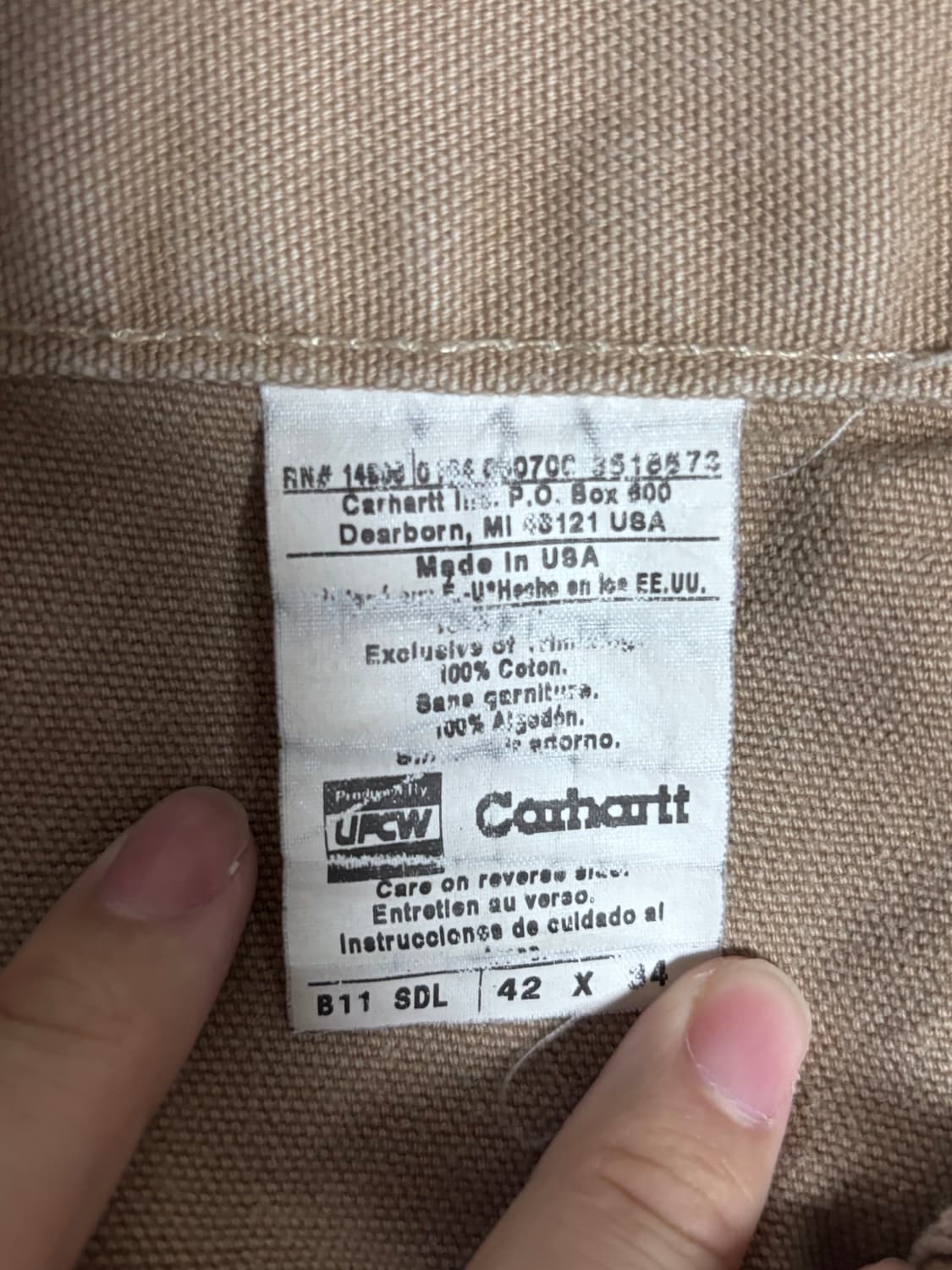 00s made in USA 칼하트 카펜터 팬츠 상품이미지4