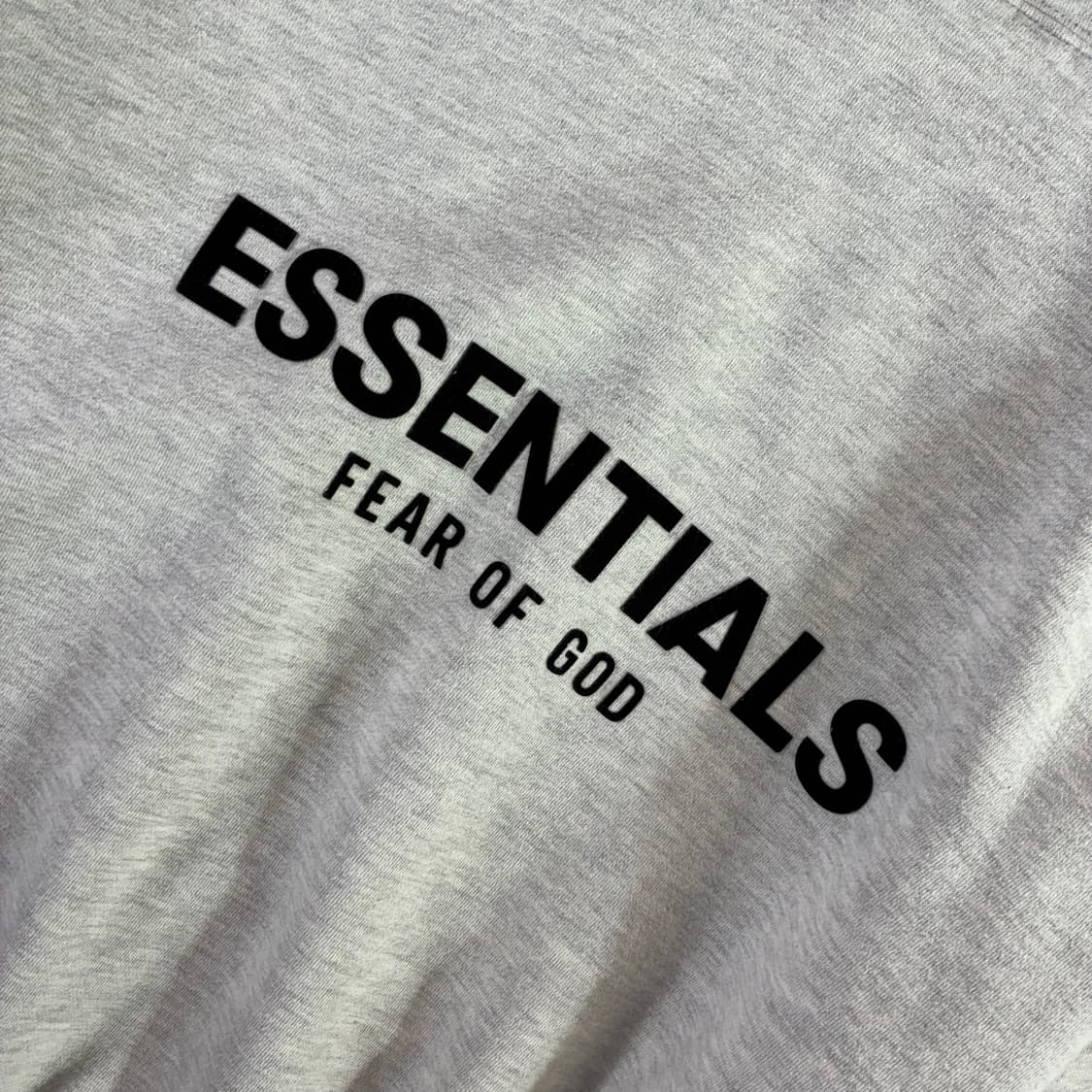 Essentials  에센셜스 피어오브갓즈 그레이 빅로고 후드티  상품이미지5