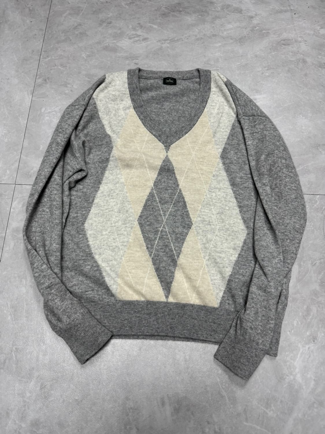 더바넷 캐시미어 아가일 상품이미지1