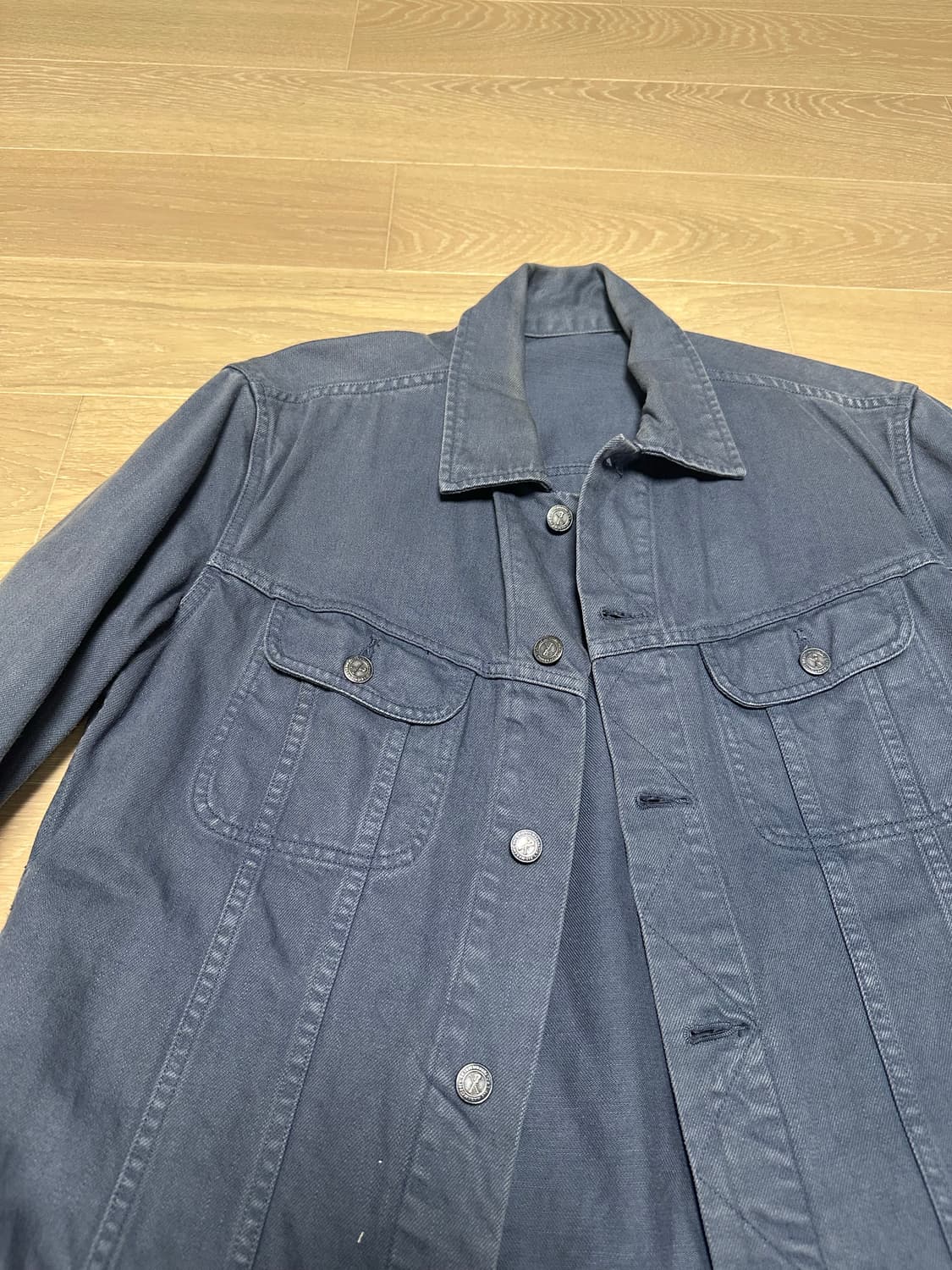 A.P.C. 블루 데님 자켓 L 사이즈 상품이미지4