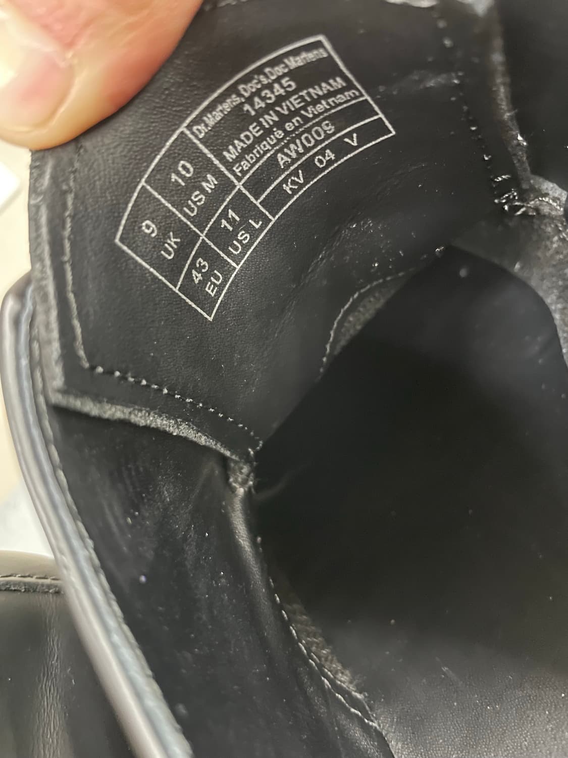 닥터마틴 모노 블랙 14345 UK9 상품이미지9