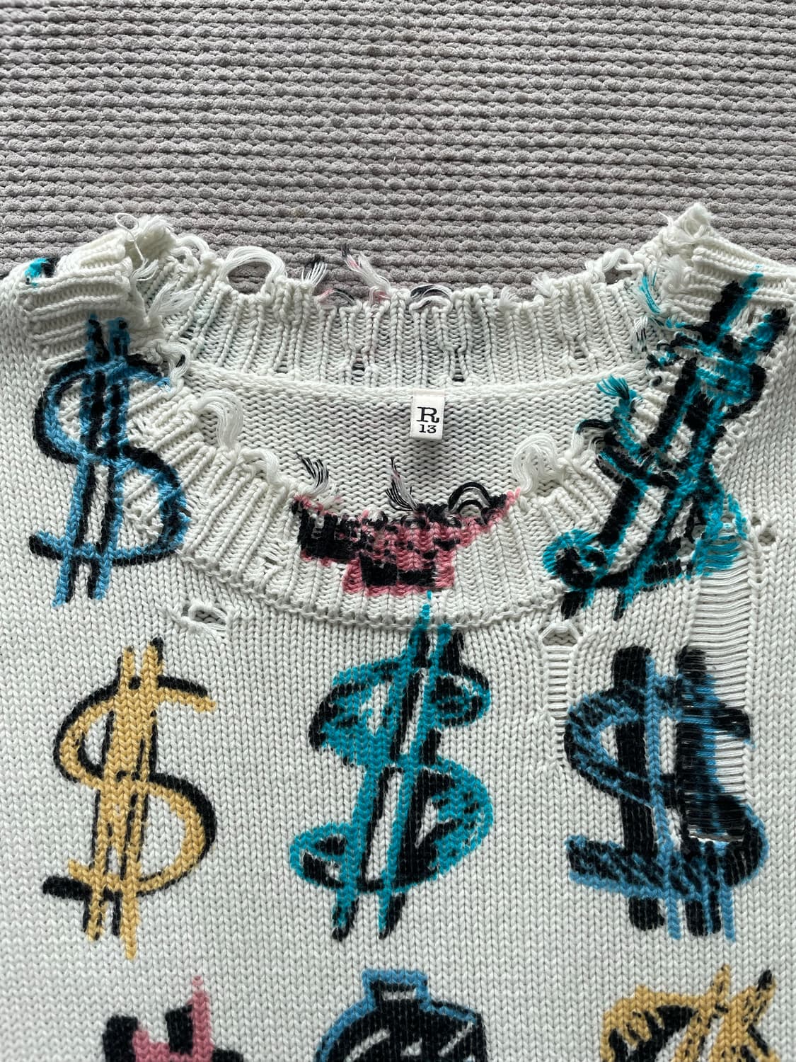 R13 달러 디스트레스 스웨터 상품이미지2