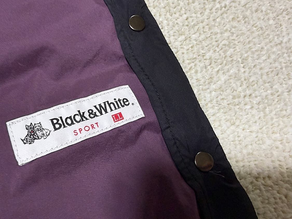 블랙앤화이트 구스다운 경량패딩 조끼 여성용 100호 77사이즈 상품이미지6