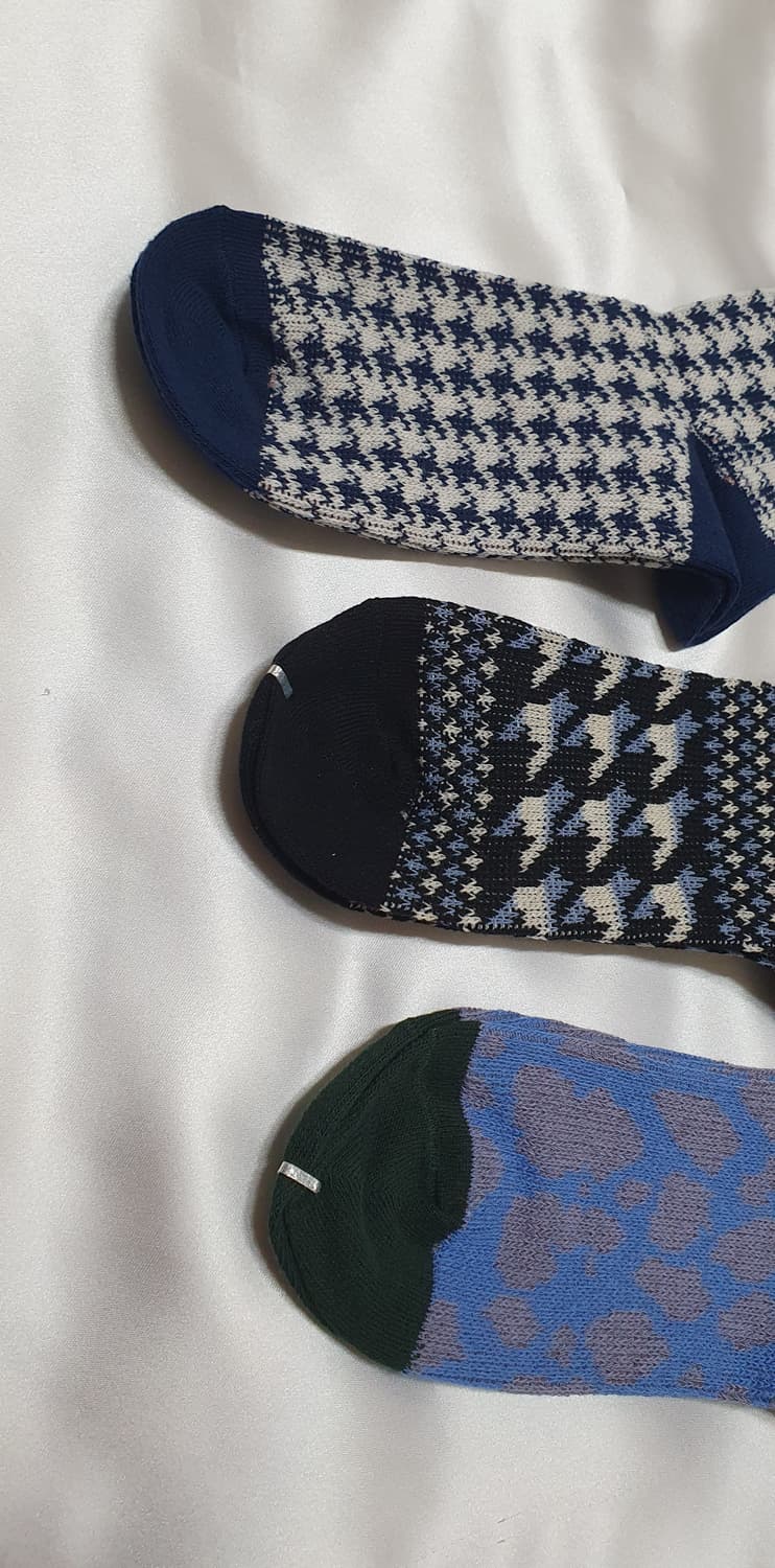 블루 브라운 그레이 블랙 제비체크 호피 레오파드 비비안웨스트우드 양말 상품이미지4