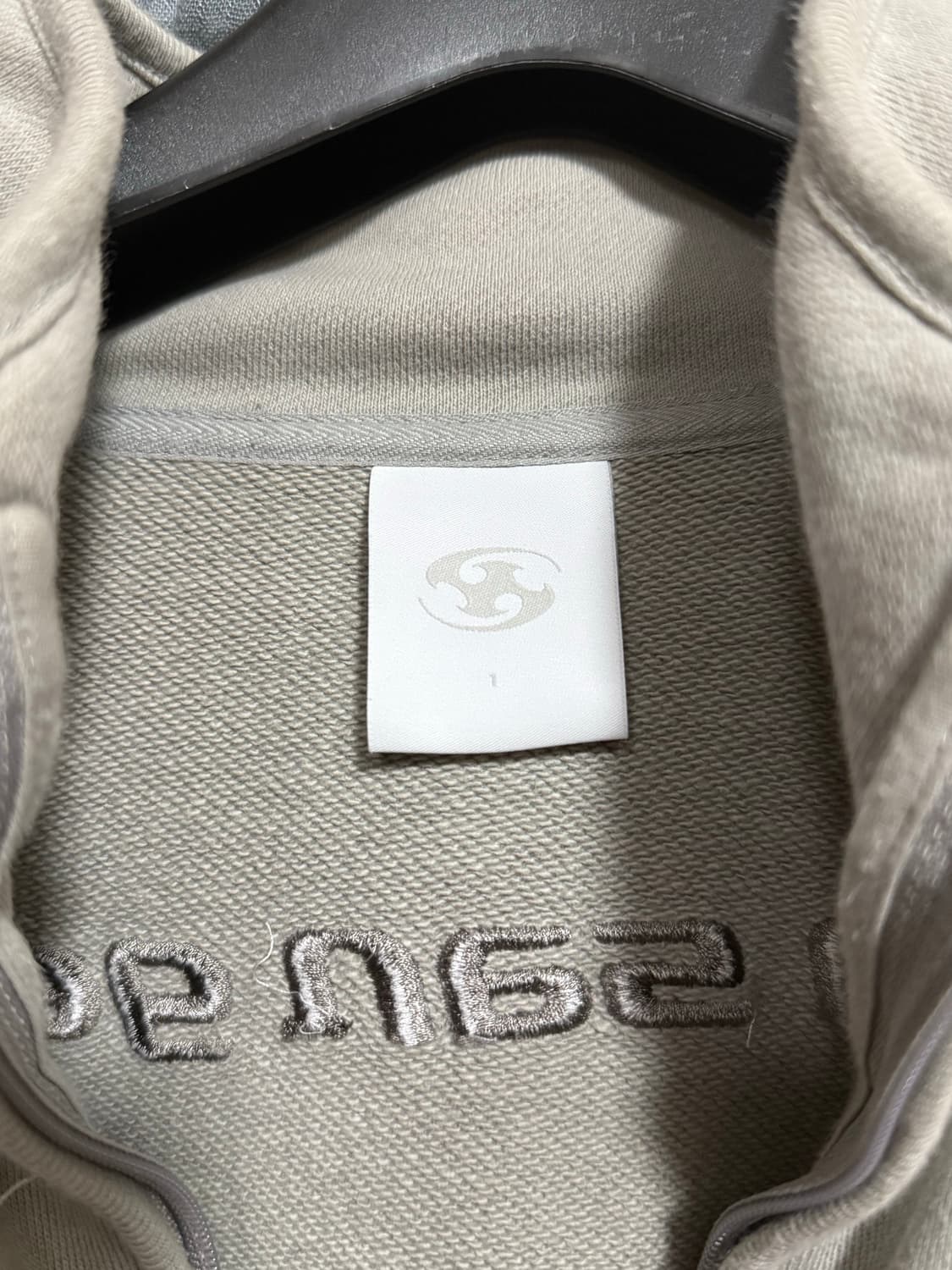 산산기어 스웻집업 탄 1사이즈 상품이미지2