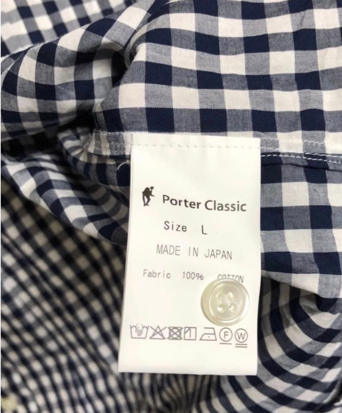 포터클랙식 ROLL UP GINGHAM CHECK SHIRT(L사이즈) 상품이미지5