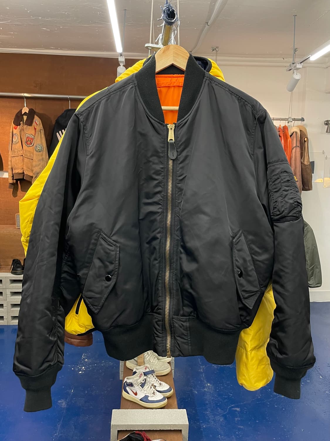 알파인더스트리 Military Ma-1 블랙 항공점퍼 상품이미지4