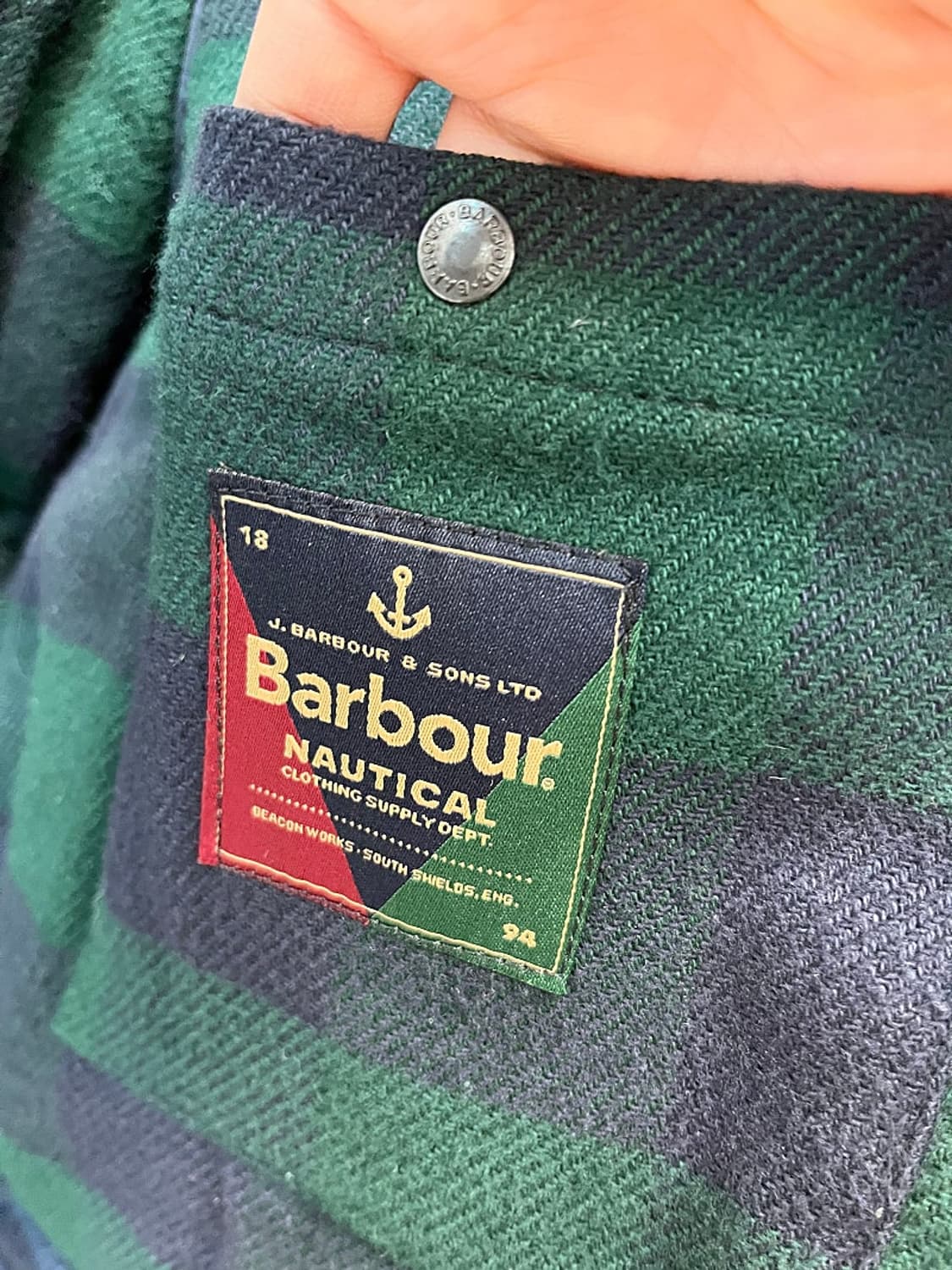 100) 바버 왁스 후드자켓  상품이미지6