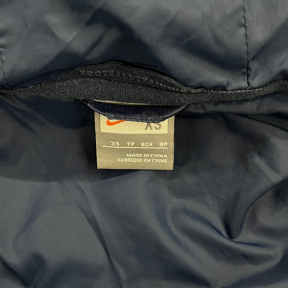 [정품/XS] 나이키 아스날 퀼팅 후드 패딩 점퍼 네이비 b19 상품이미지5