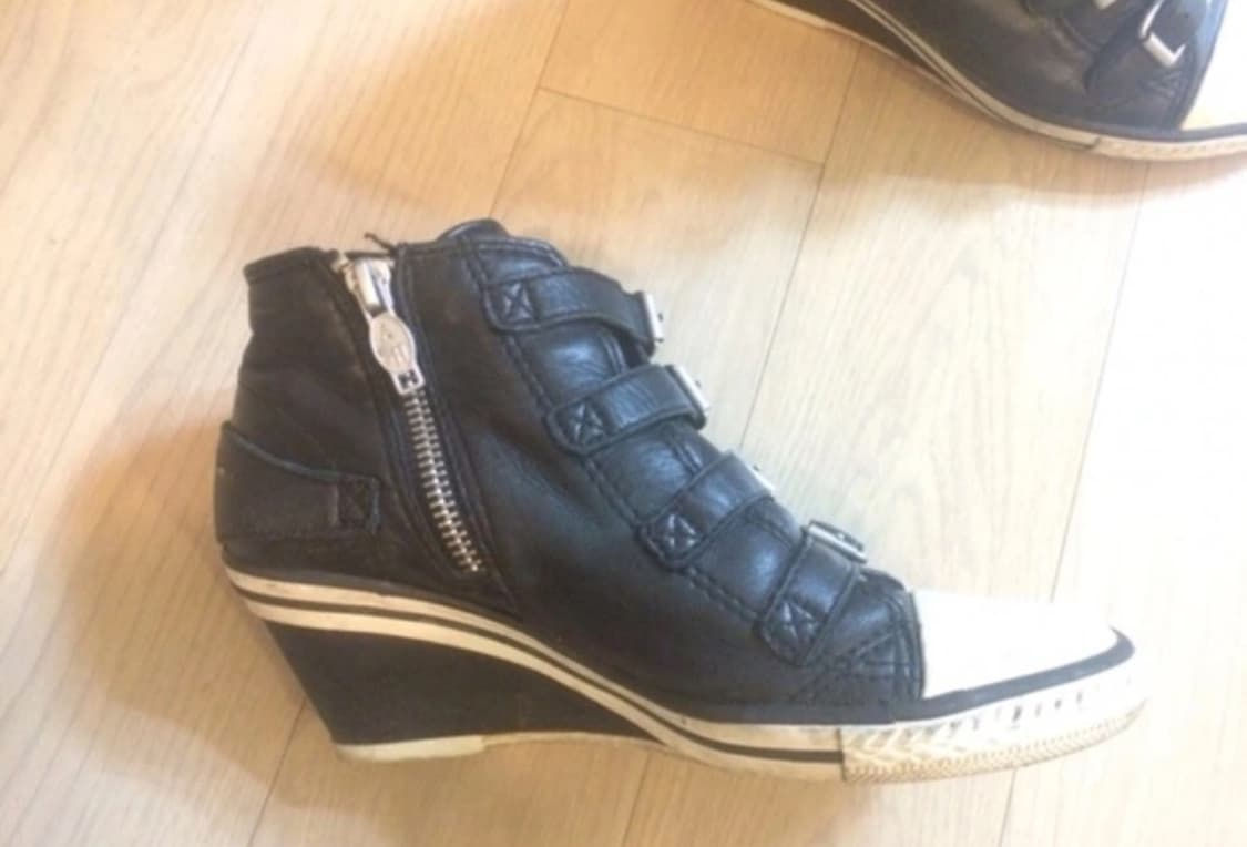 ASH 웨지힐 스니커즈 블랙 상품이미지4