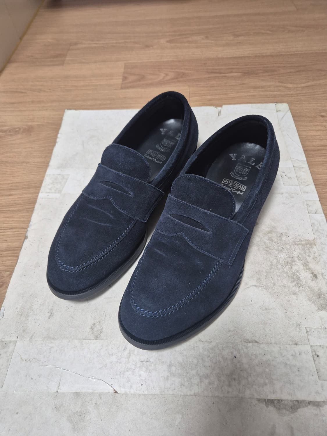 (265) 예일X포스트멘 네이비 스웨이드 페니로퍼 상품이미지1