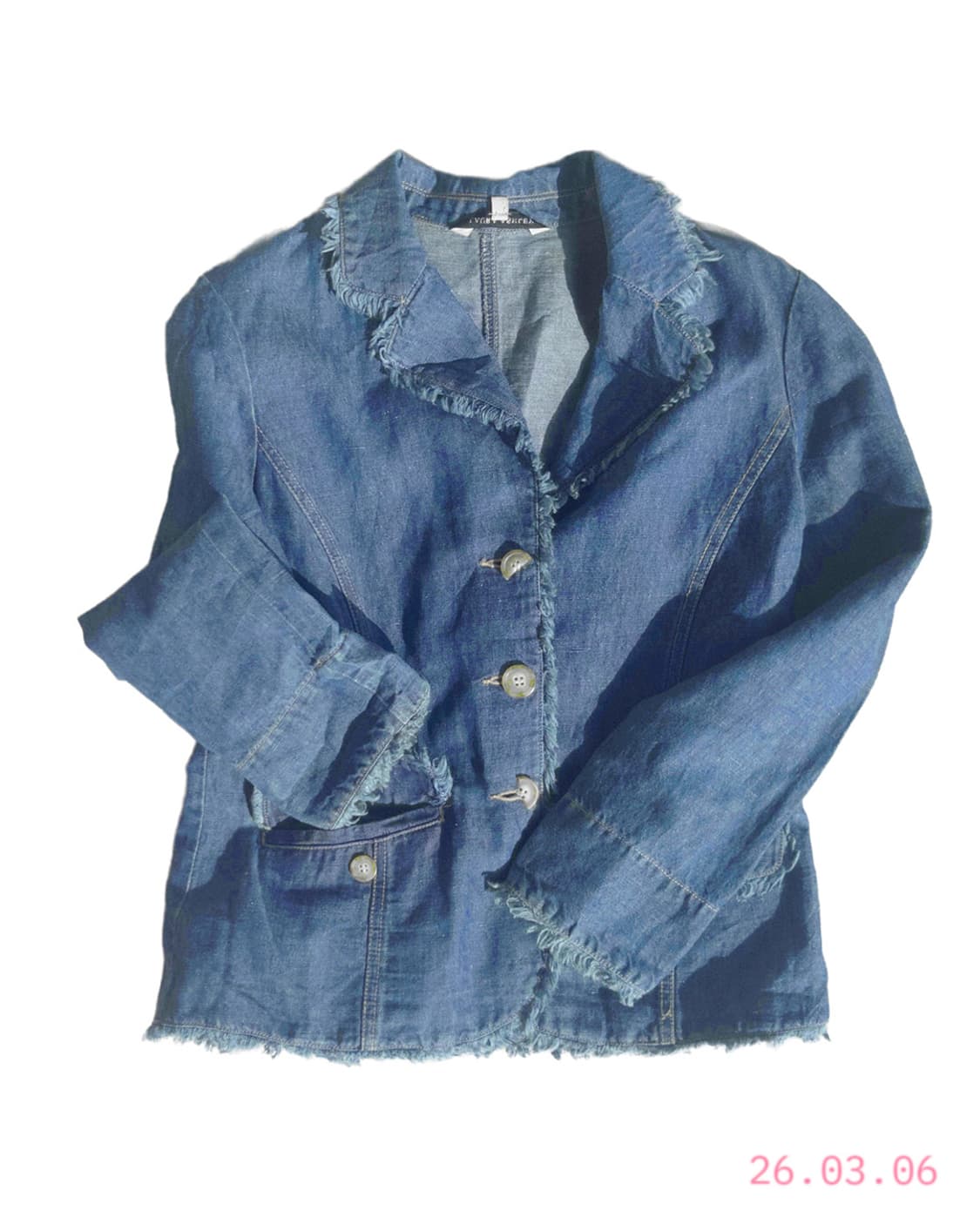 Raw Edge Denim Jacket 데님자켓 상품이미지1