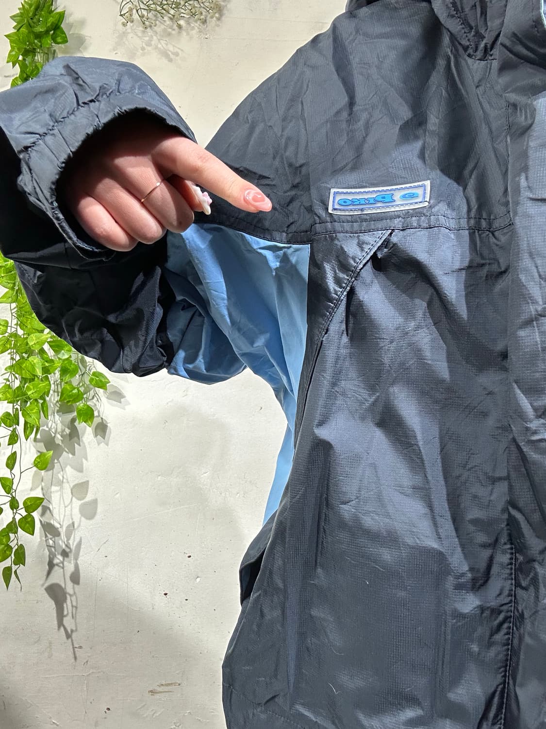 일본 빈티지 piko 네이비 후드 바람막이 자켓  상품이미지4