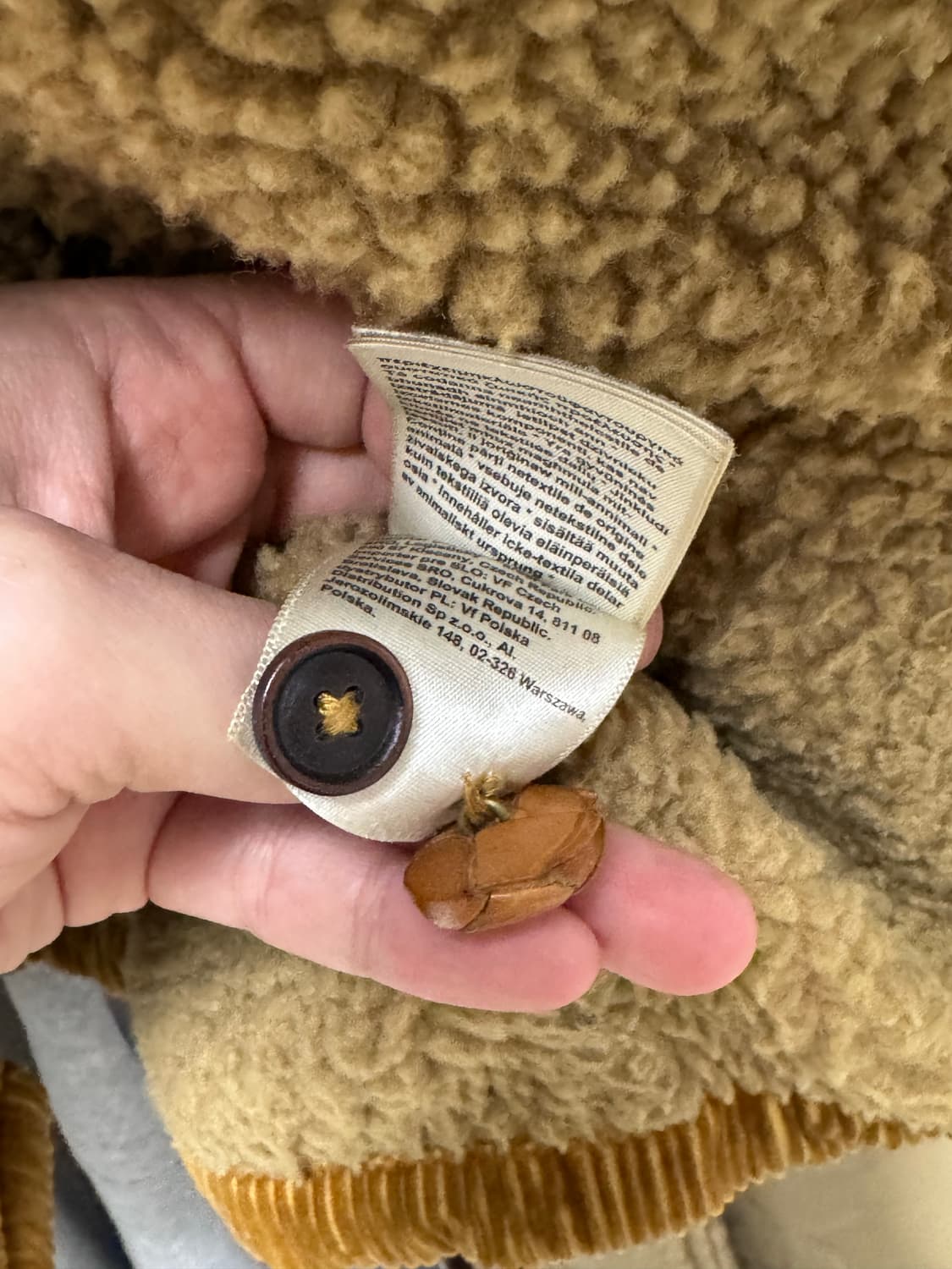 Lee 코듀로이 셰르파 벨티드 자켓 상품이미지5