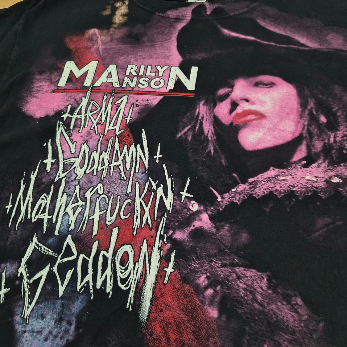 00s Marilyn Manson Tour 반팔티 상품이미지4