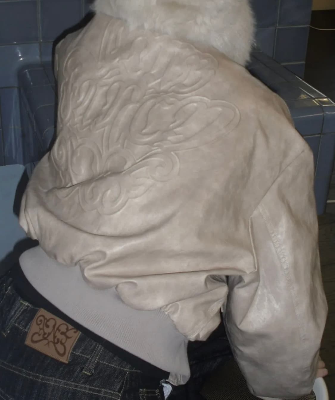 팬시클럽 퀄팅 리버시블 엠보 점퍼 IVORY 아이보리 상품이미지1