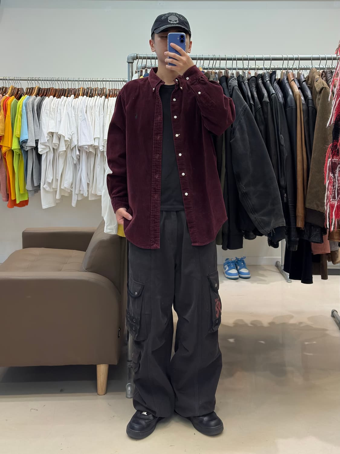 폴로 랄프로렌 코듀로이 셔츠 와인 상품이미지6