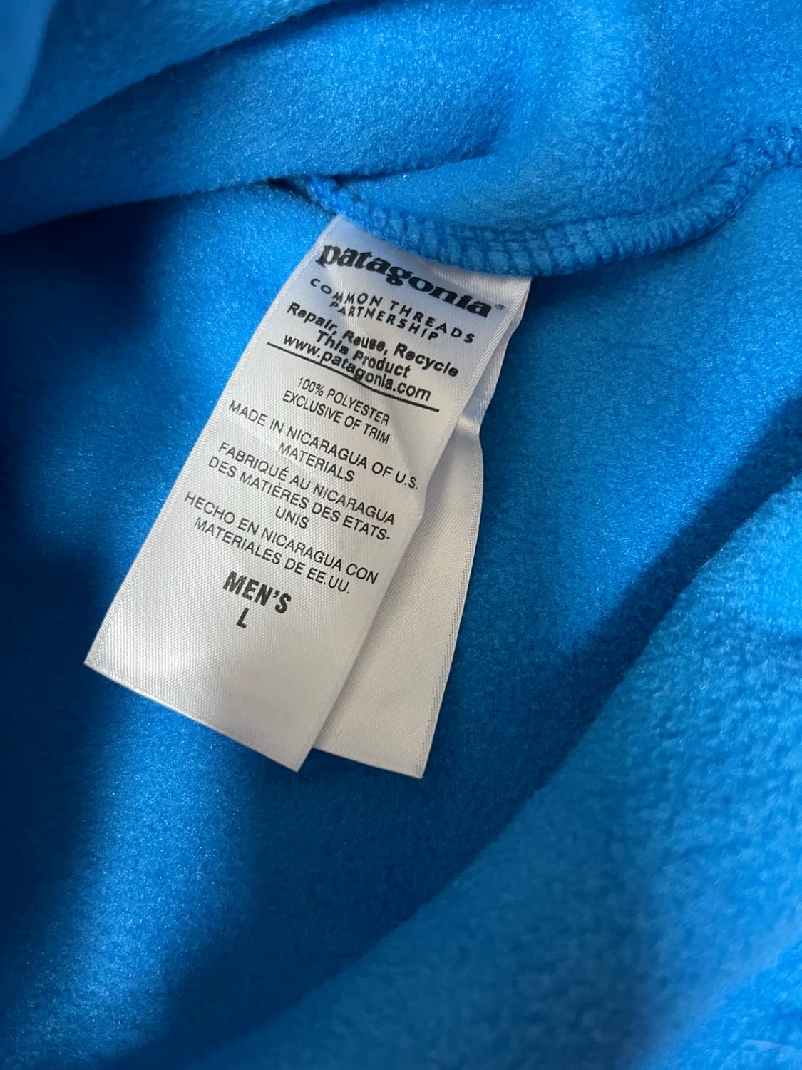 파타고니아 신칠라 스카이블루 L (헤비) 상품이미지5