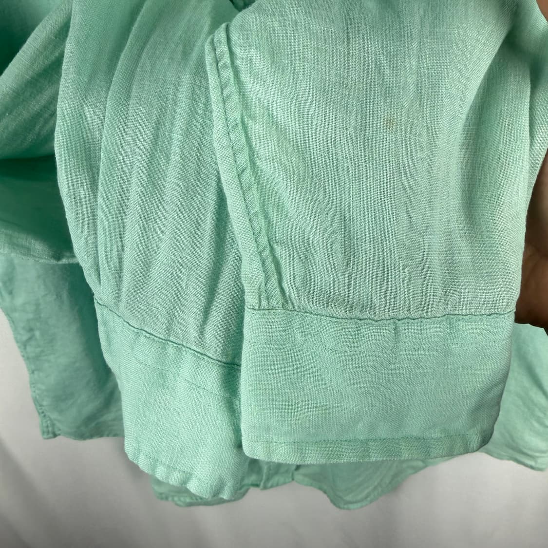 S) 랄프로렌 린넨 셔츠 민트그린 상품이미지5