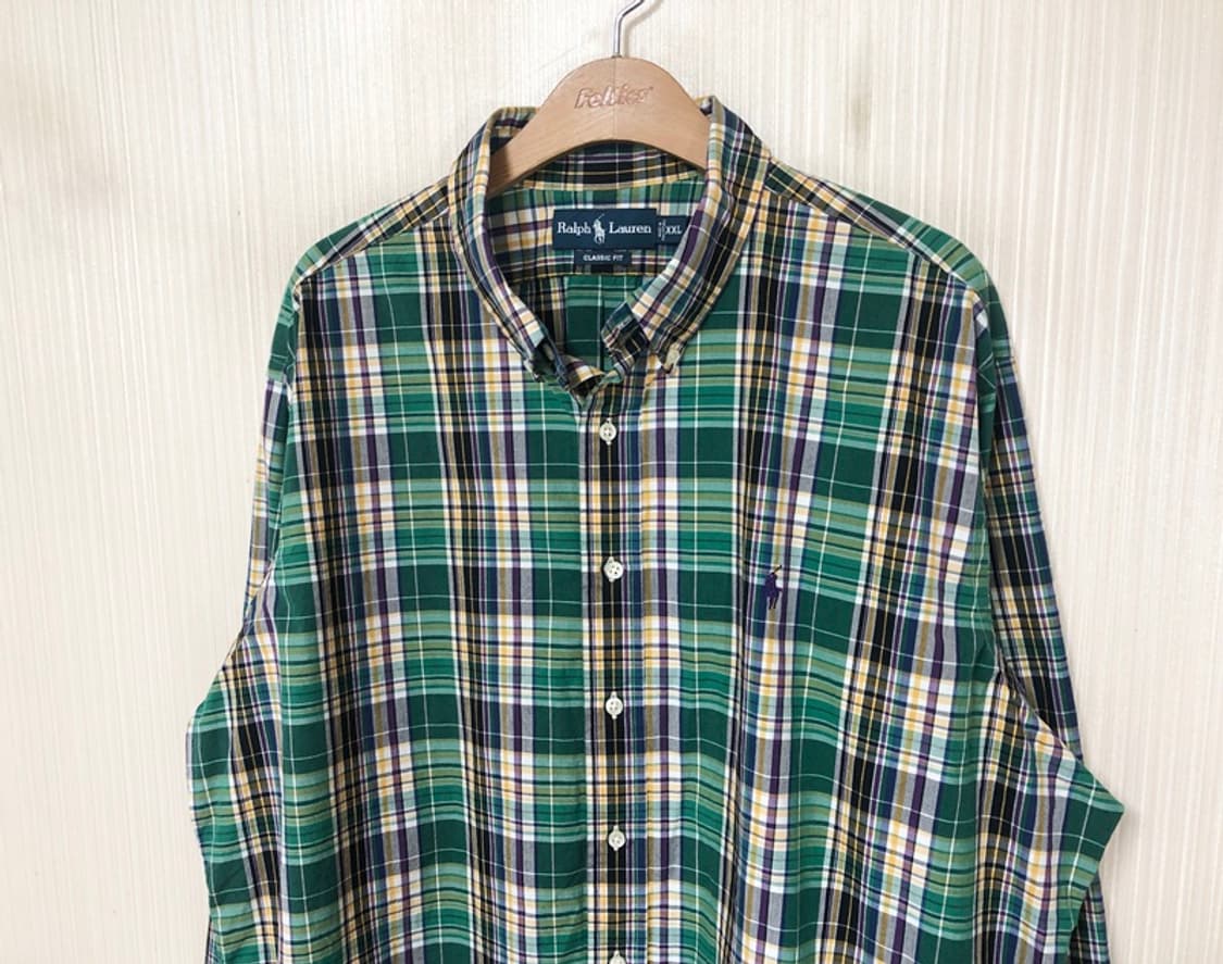 폴로(POLO)랄프로렌 클래식핏 플란넬체크셔츠 XXL 상품이미지6
