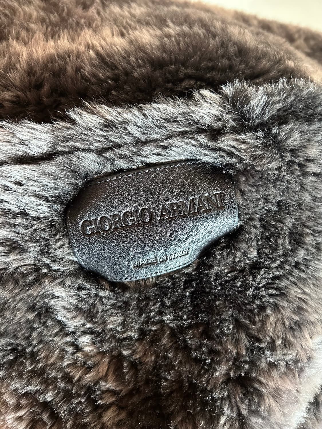 조르지오 아르마니 롱 무스탕 코트 상품이미지7