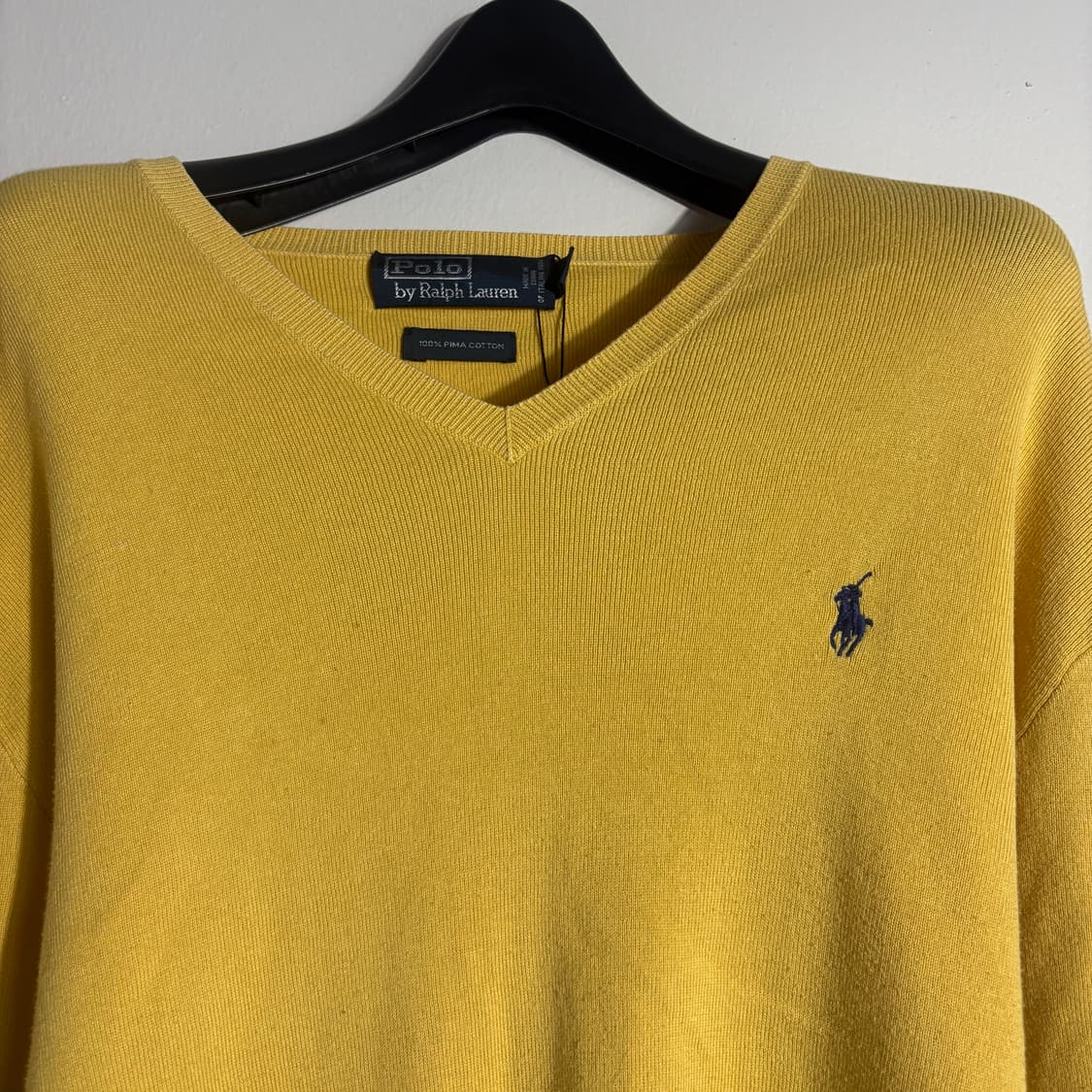 폴로 랄프로렌 옐로우 브이넥 니트 (무료배송) 상품이미지2