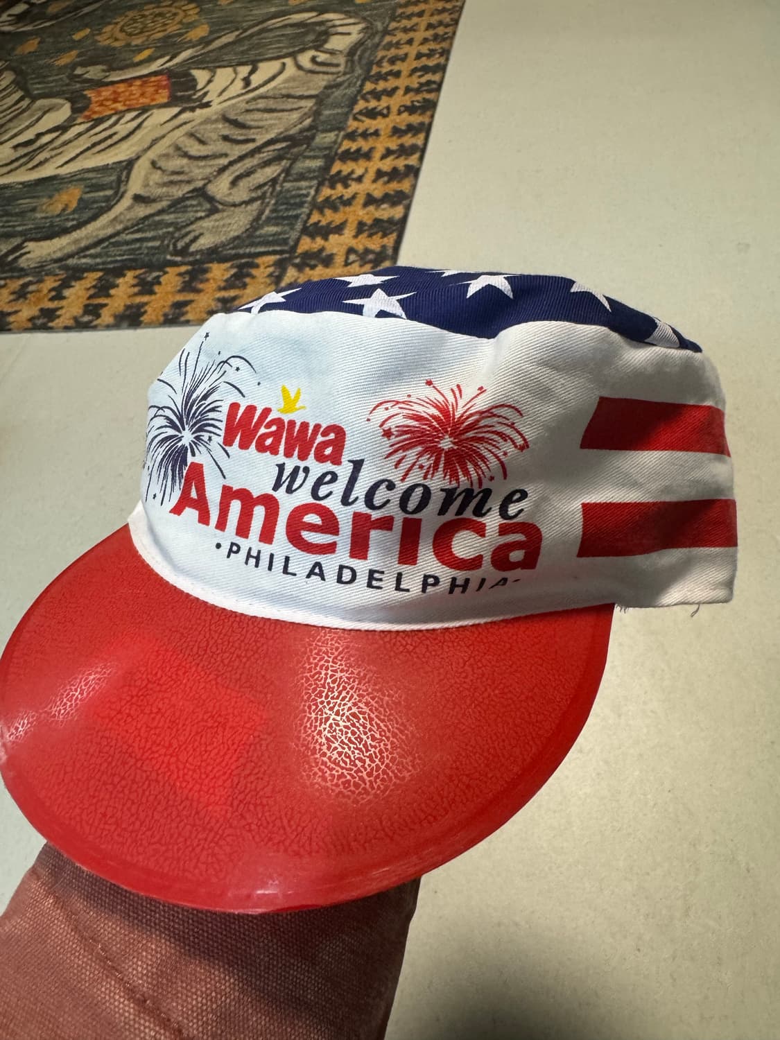 Wawa 웰컴 아메리카 빈티지 모자 맥도날드캡 쉐입 군모 상품이미지1