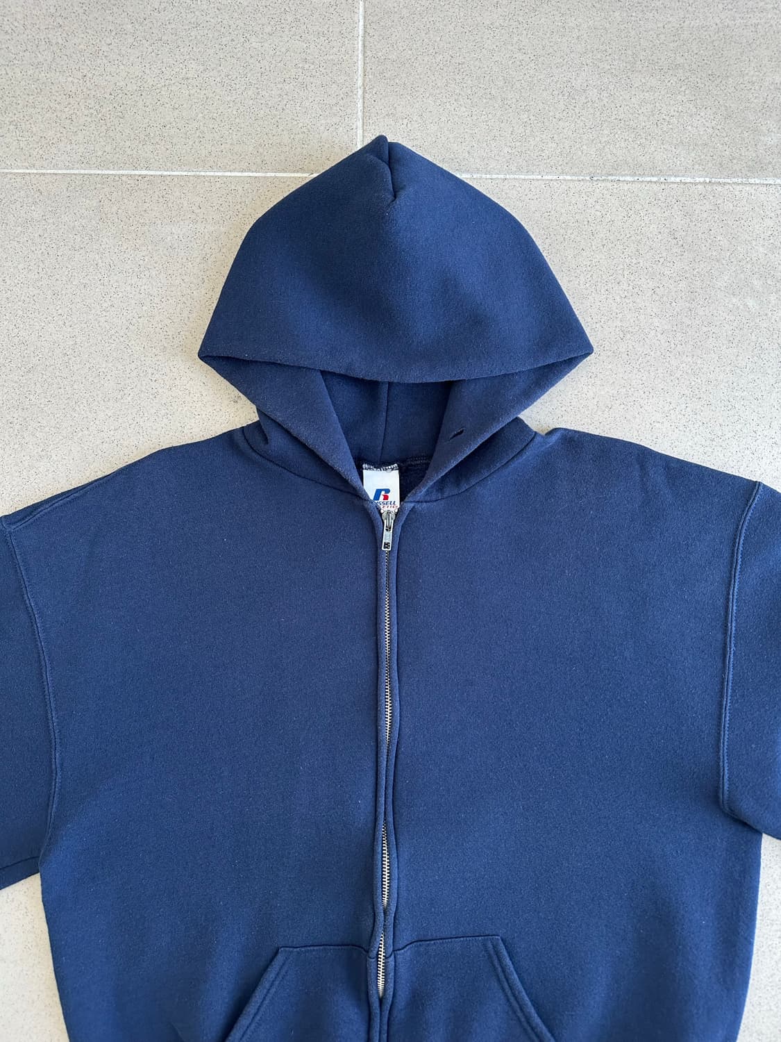 00s 빈티지 러셀 후드집업 네이비 L 상품이미지4