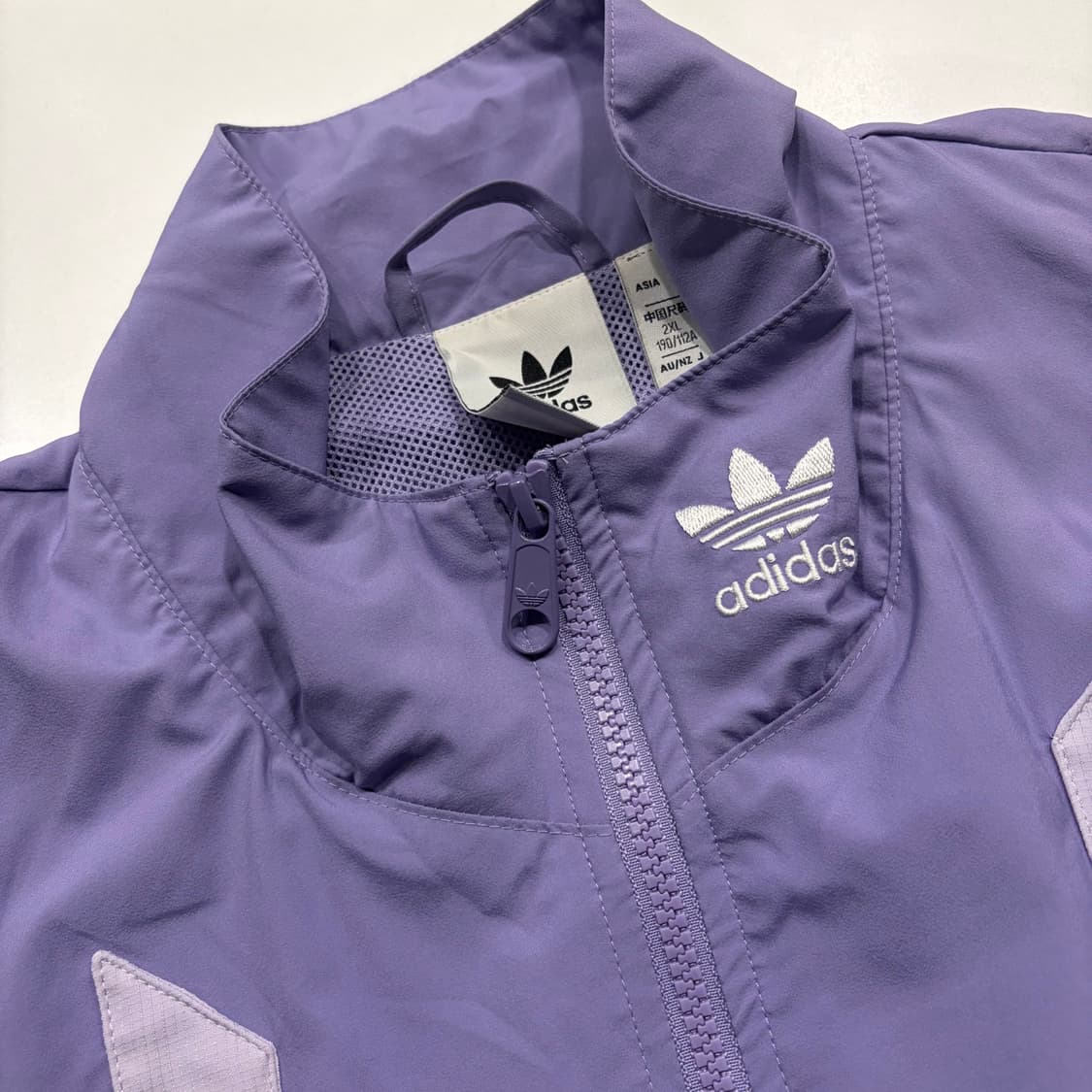 [2XL] 아디다스 리카이브 퍼플 블랙 바람막이 자켓 C33 상품이미지4