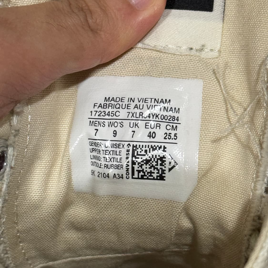 릭오웬스 컨버스 터보다크 로우 화이트 255 상품이미지9