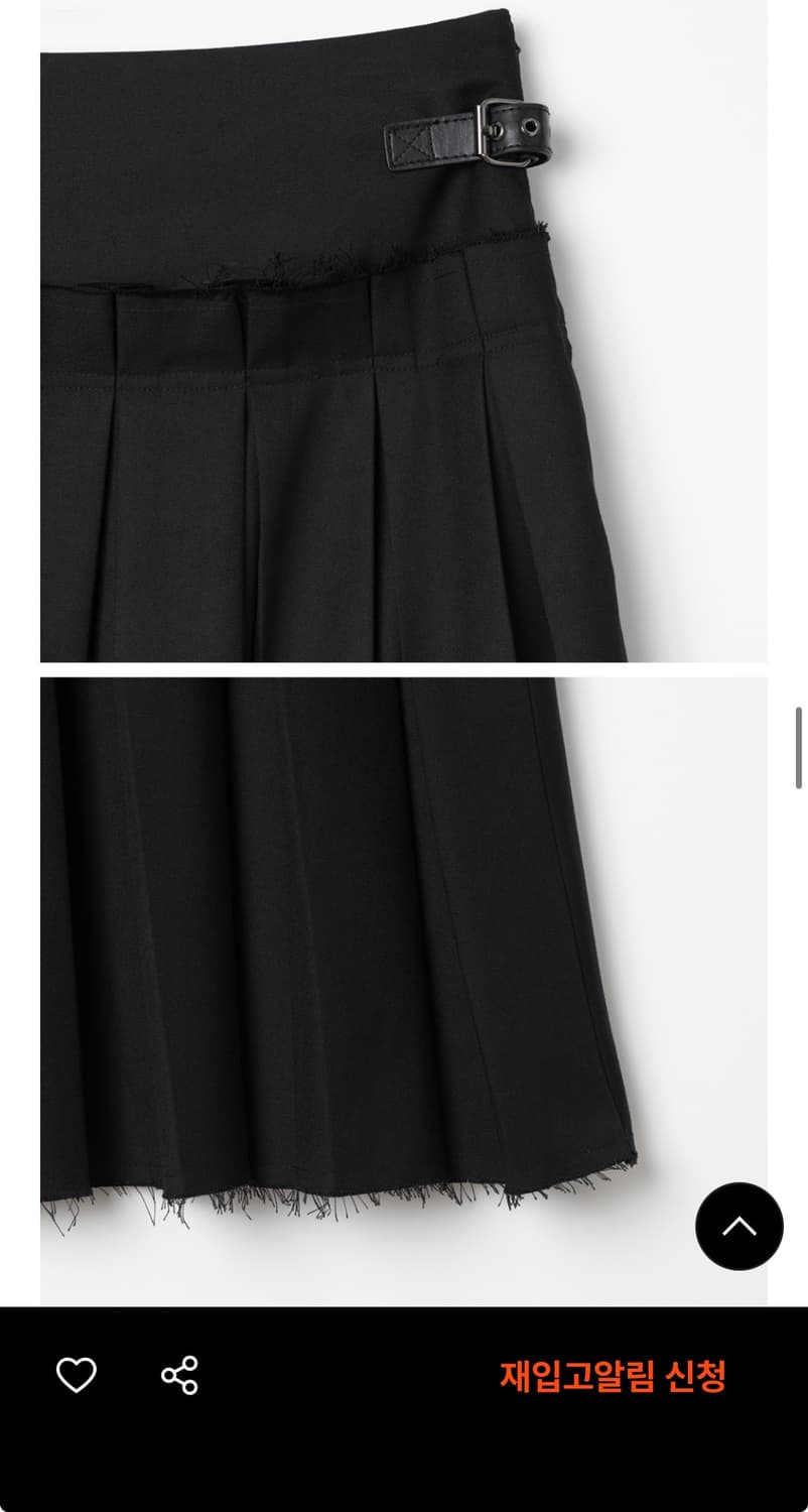 밀로 우먼 버클 플리츠 스커트 s 상품이미지3