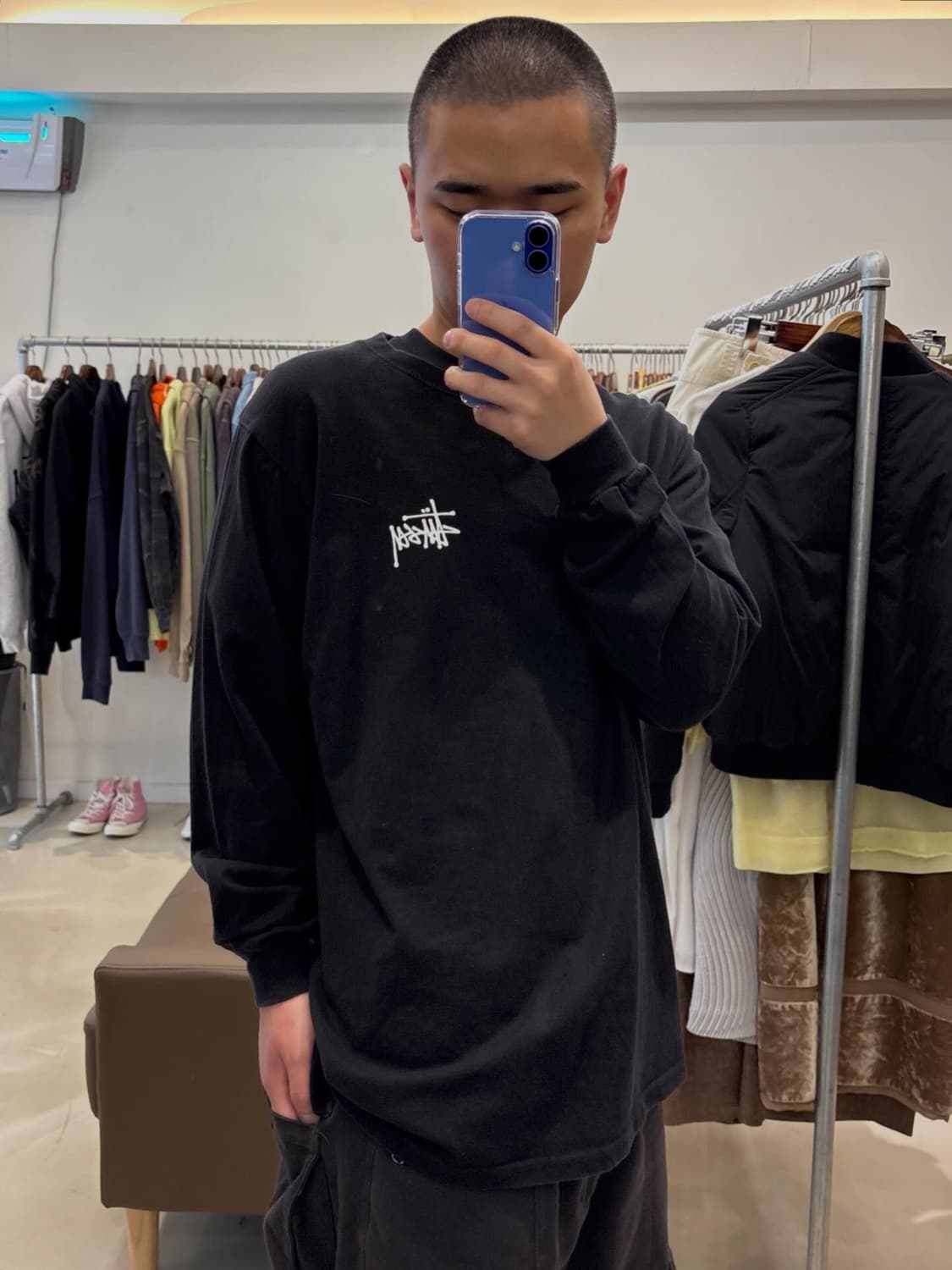 스투시 스탁로고 롱슬리브 상품이미지8