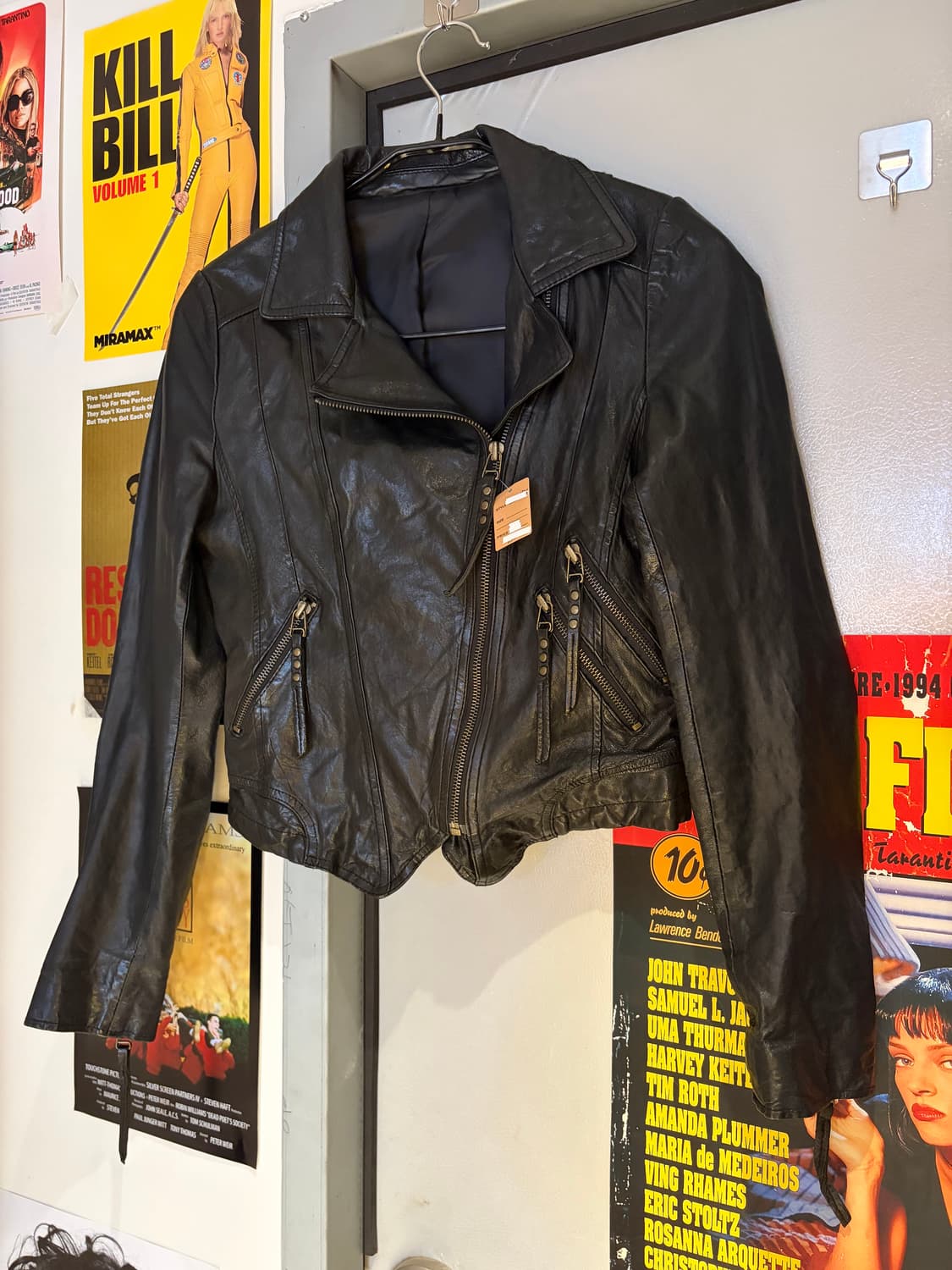 빈티지 양가죽 레더 라이더자켓 상품이미지1