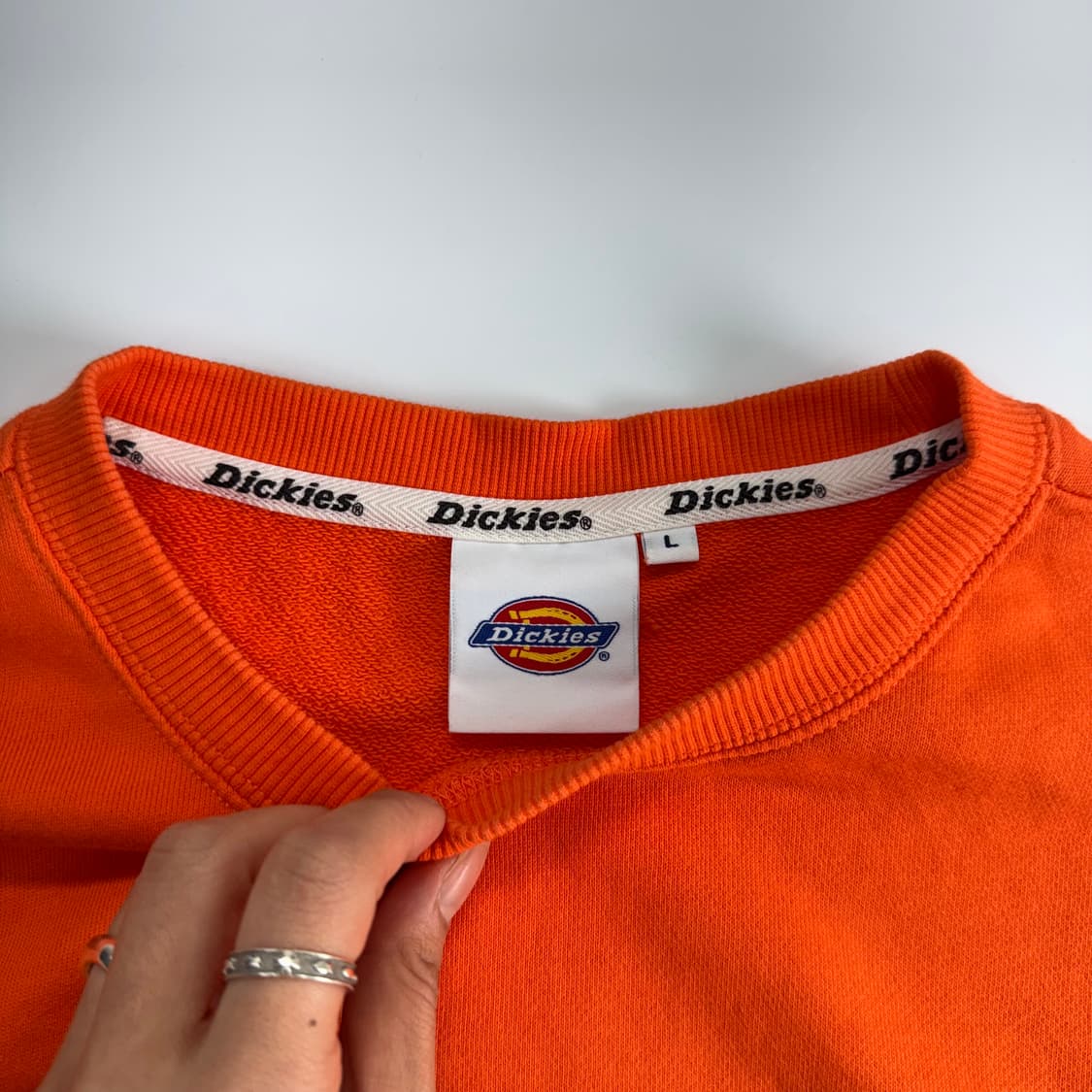 Dickies 디키즈 빅 로고 오렌지 맨투맨  상품이미지5