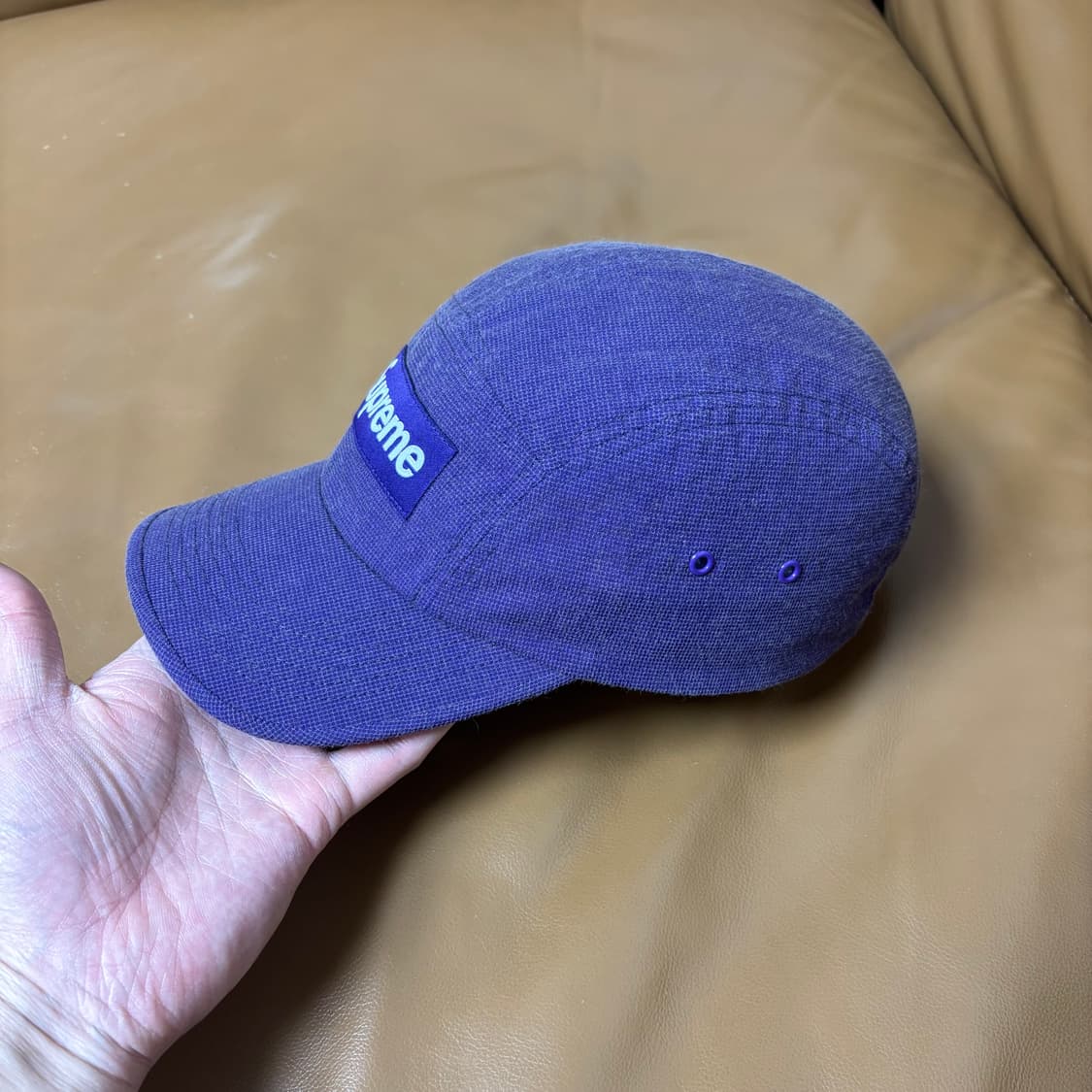 슈프림 캠프캡 모자 박스로고 케블라 퍼플 상품이미지4