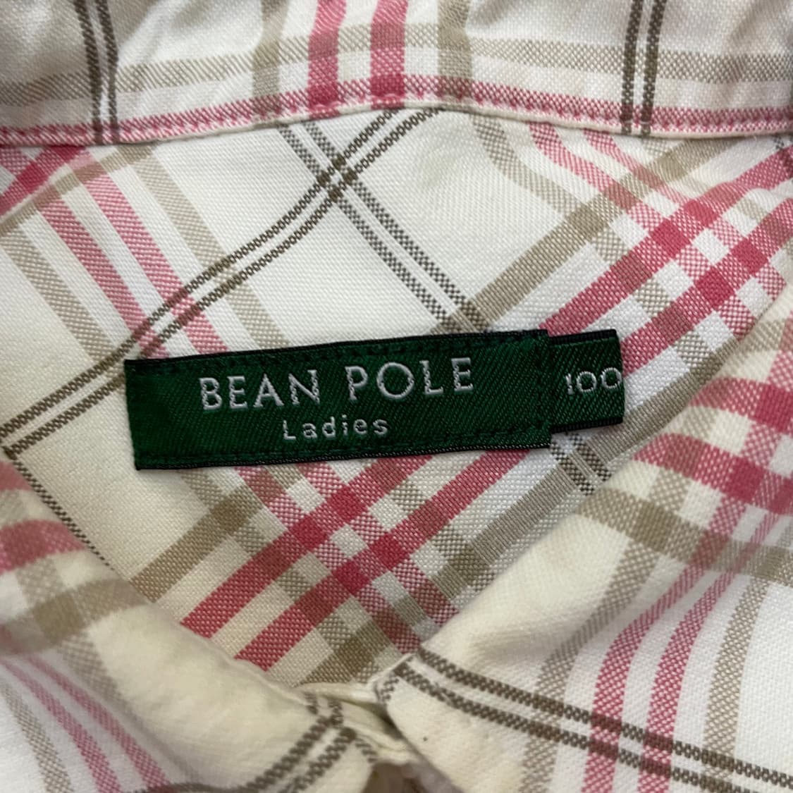 빈폴 레이디스 체크 긴팔 셔츠 100 상품이미지8