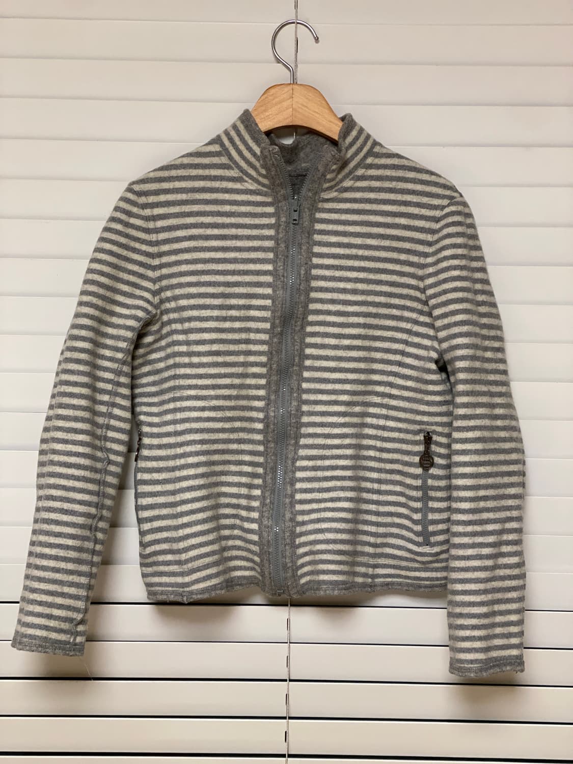 울 재질 투웨이 집업 상품이미지4