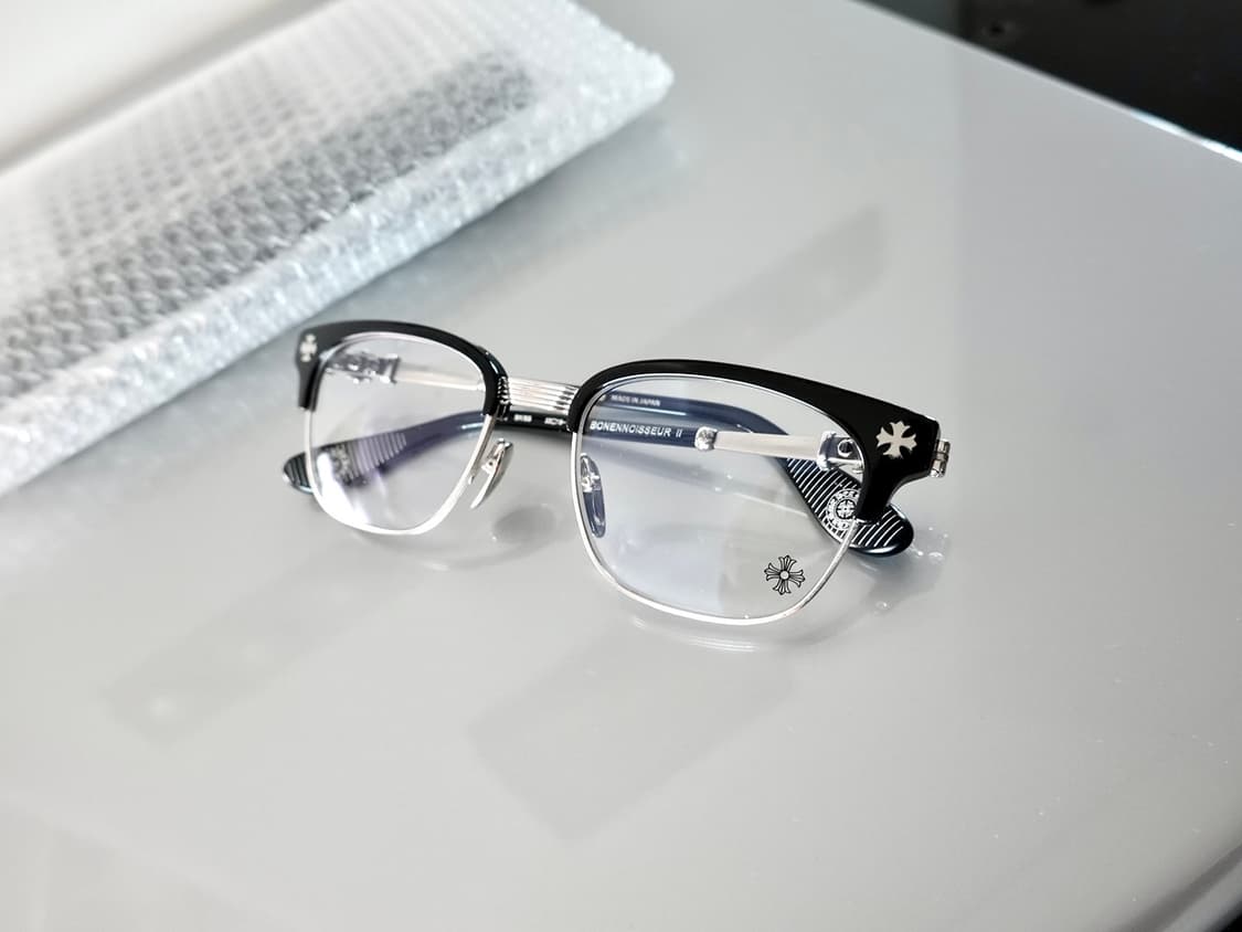 크롬하츠 보넨노이슈어2 블랙/브러쉬드실버 안경 상품이미지1