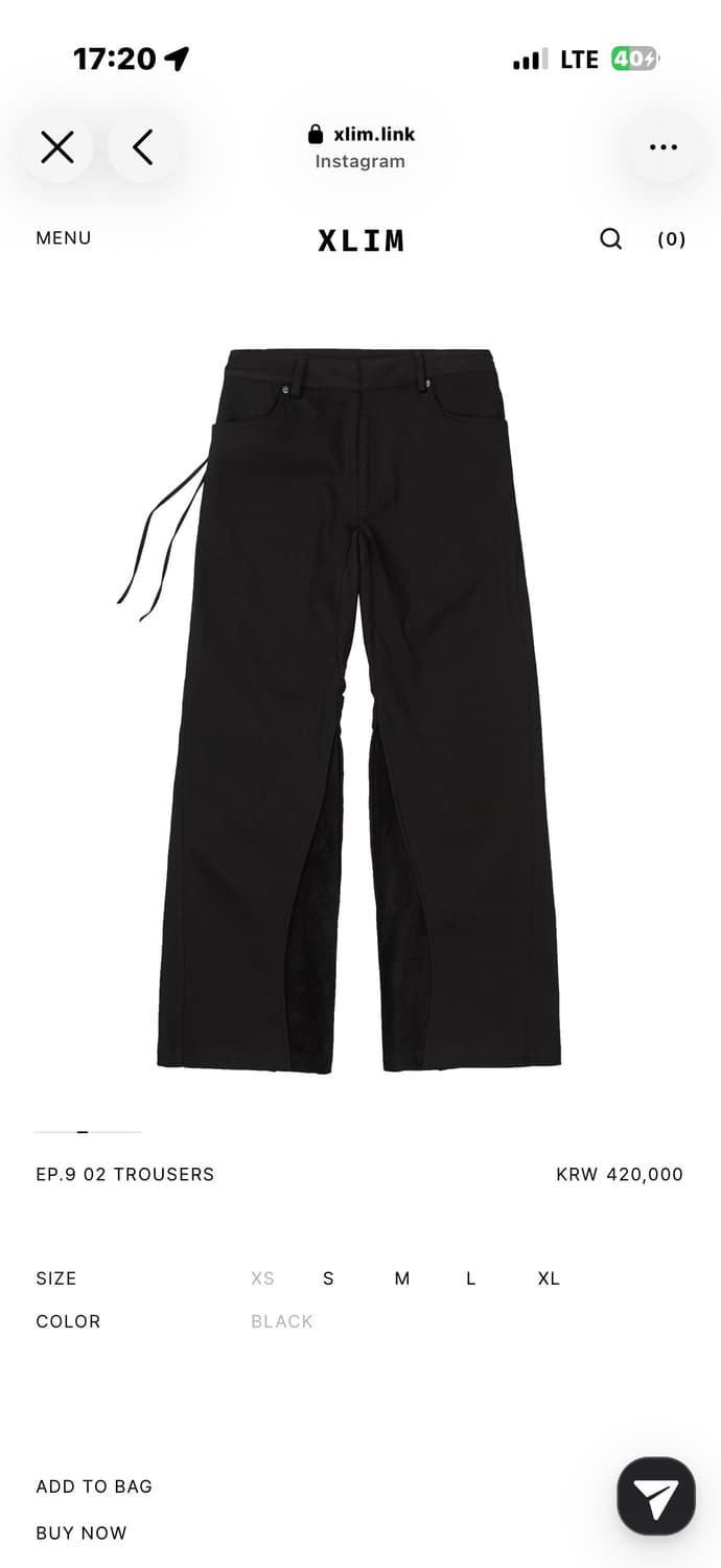 XLIM ep.9 02 TROUSERS 상품이미지1