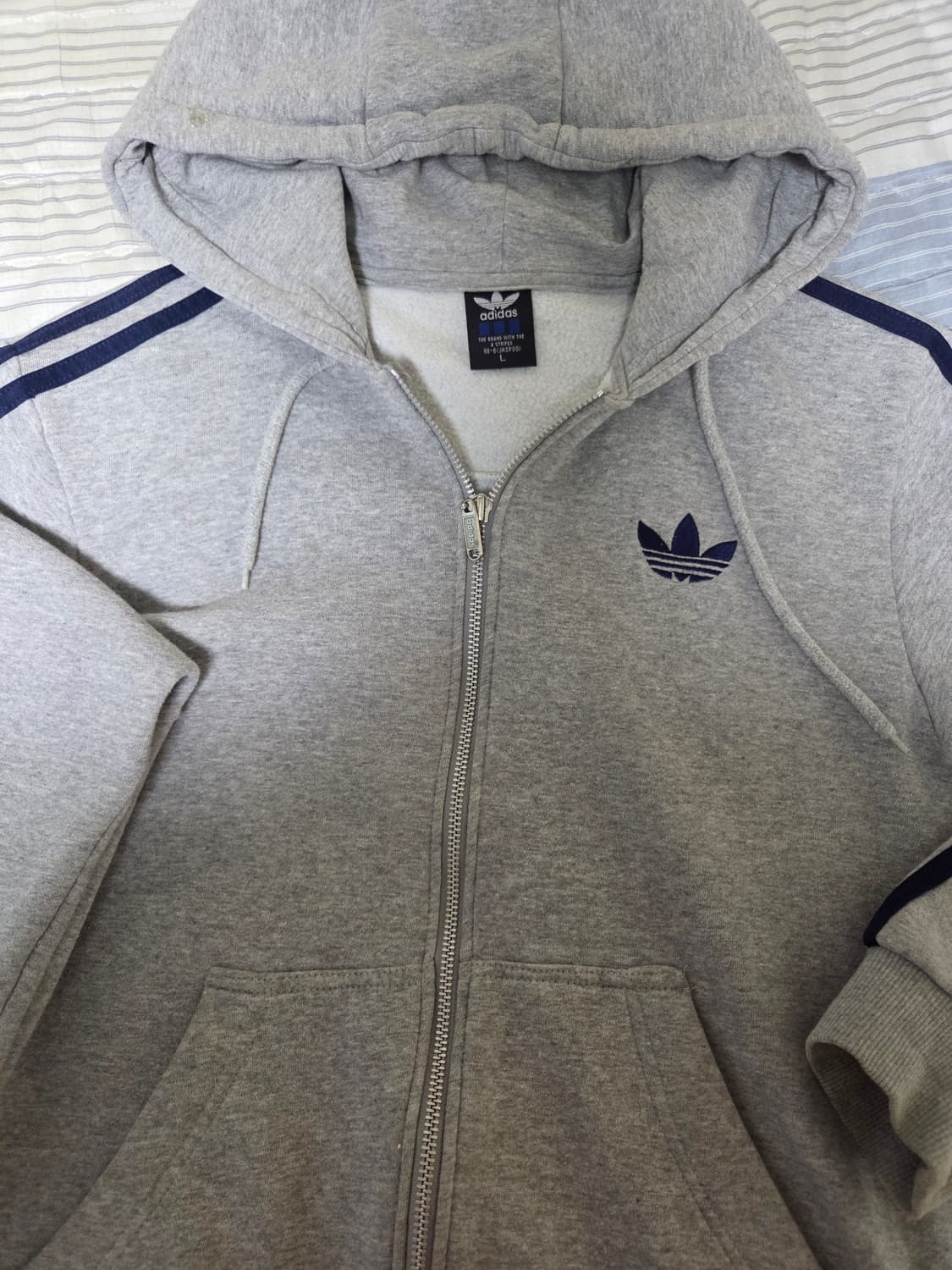 아디다스 구파이어버드 그레이퍼플 후드집업 상품이미지2