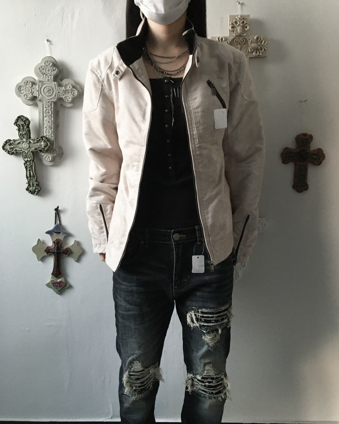 Dyed point belted high neck mustang 상품이미지7