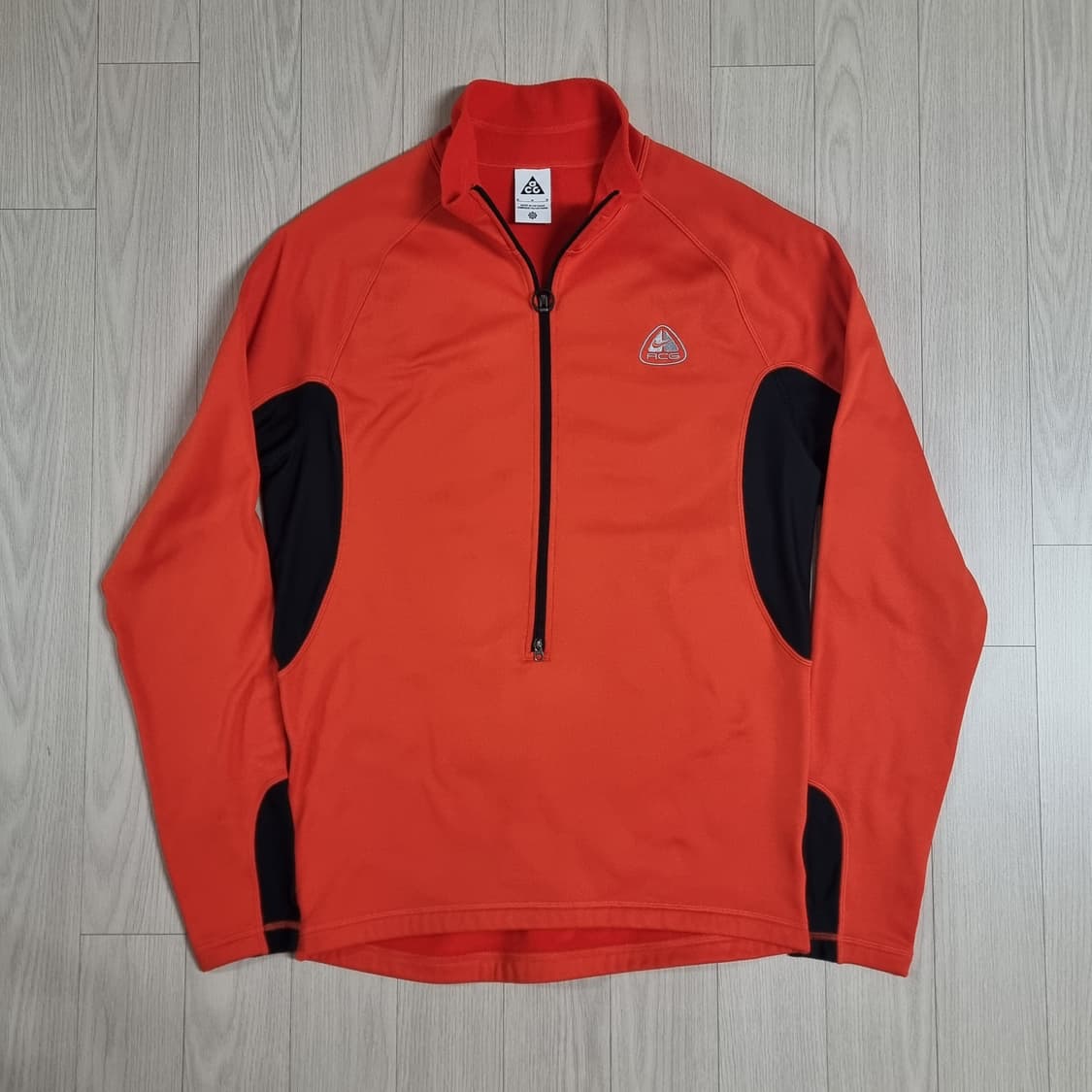 나이키 ACG 베이스레이어 하프 집업 오렌지 블랙 상품이미지1