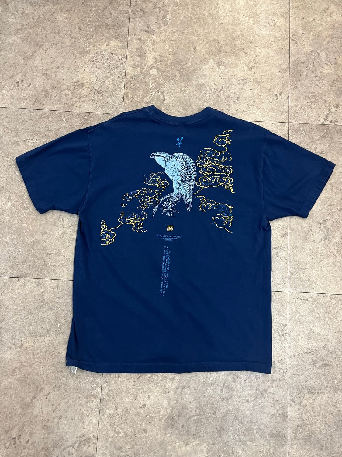 "Eagle And Snow" 호쿠사이 반팔티 블루 L #csz4083 상품이미지7