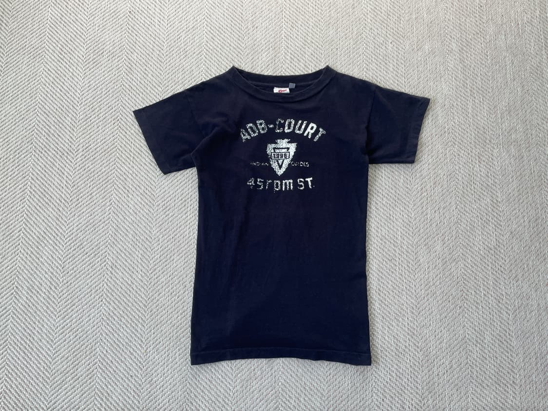 90s 싱글 45rpm 코트가이 프린팅 클럽 반팔티셔츠 상품이미지1