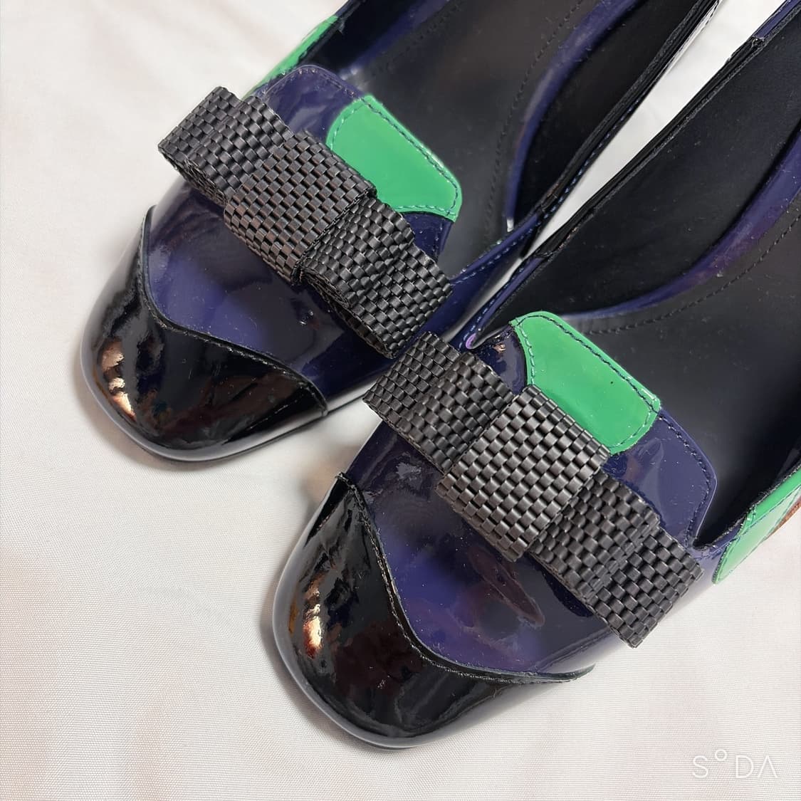 보테가베네타 멀티컬러 리본 장식 펌프스 상품이미지3